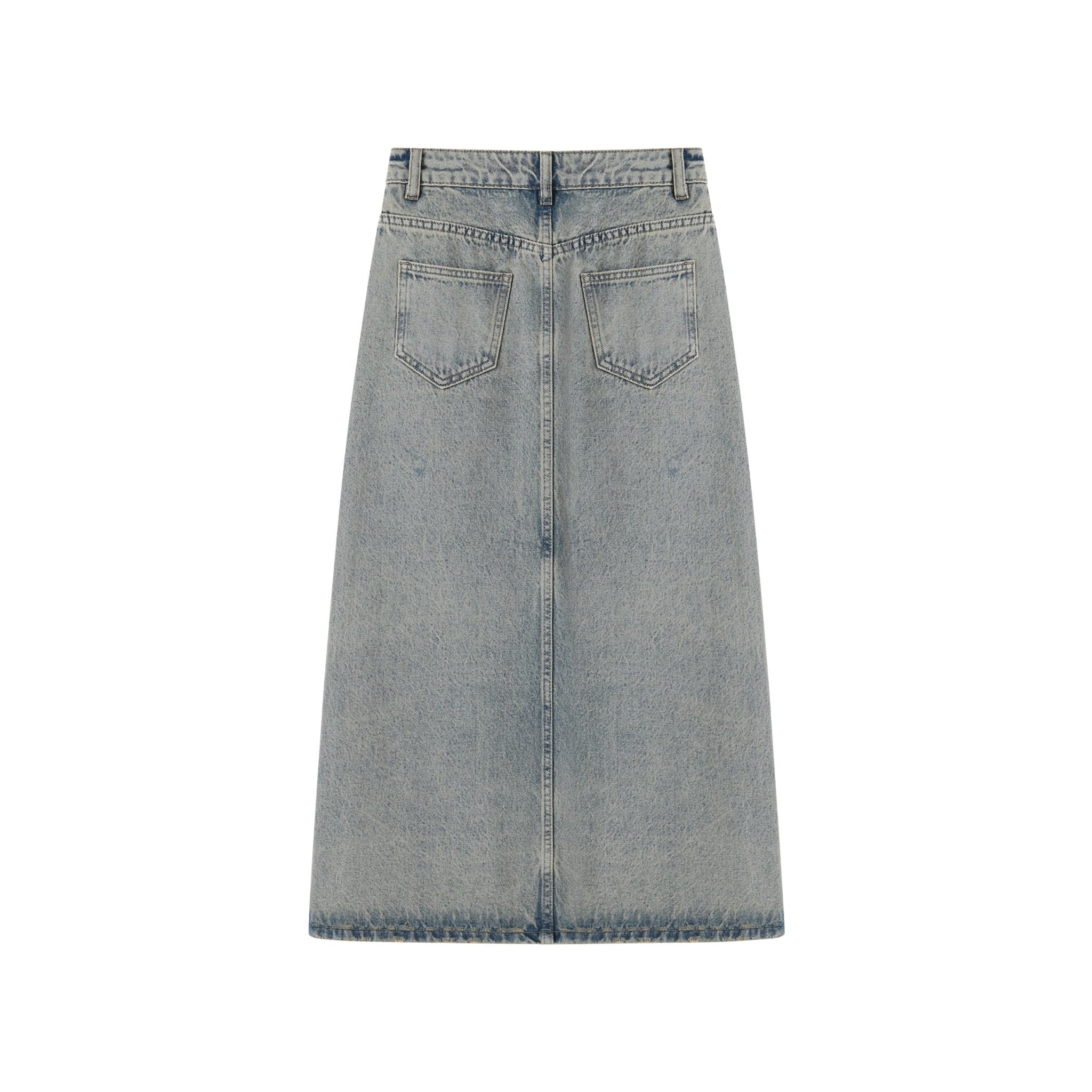 SOMESOWE Retro Washed Denim Skirt | MADA IN CHINA