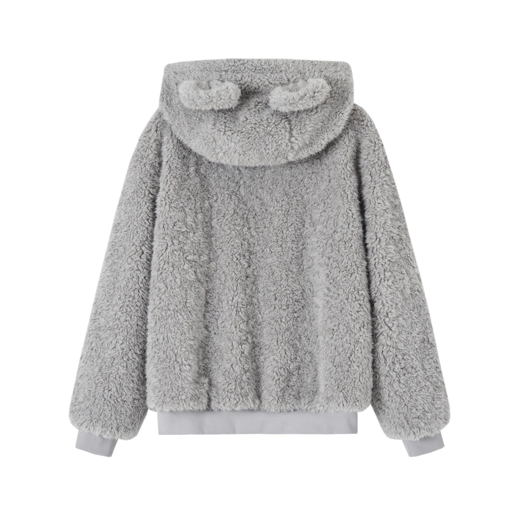 SOMESOWE Reversible Hooded Fleece Jacket In Grey | MADAX