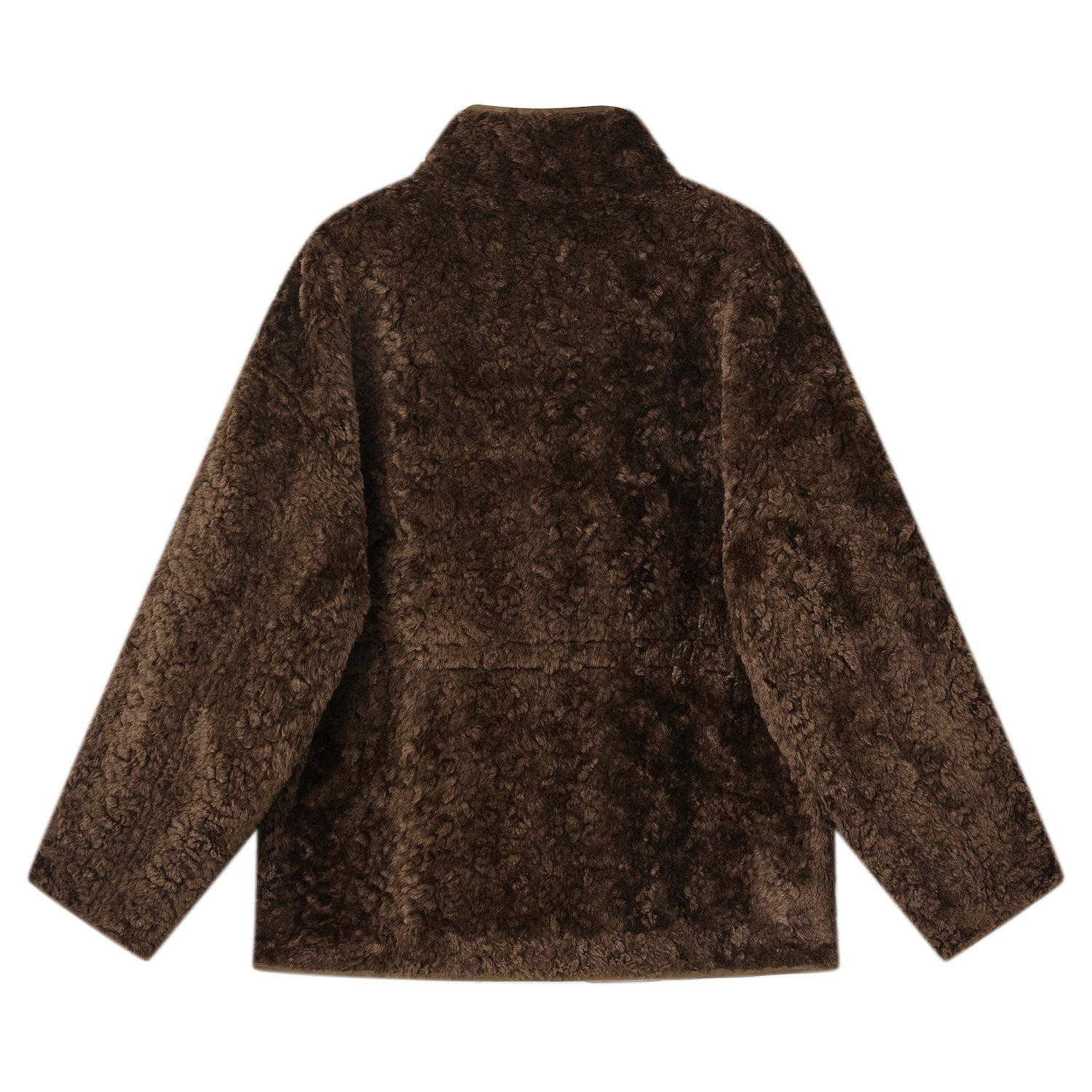SOMESOWE Reversible Lambswool Coat In Brown | MADAX