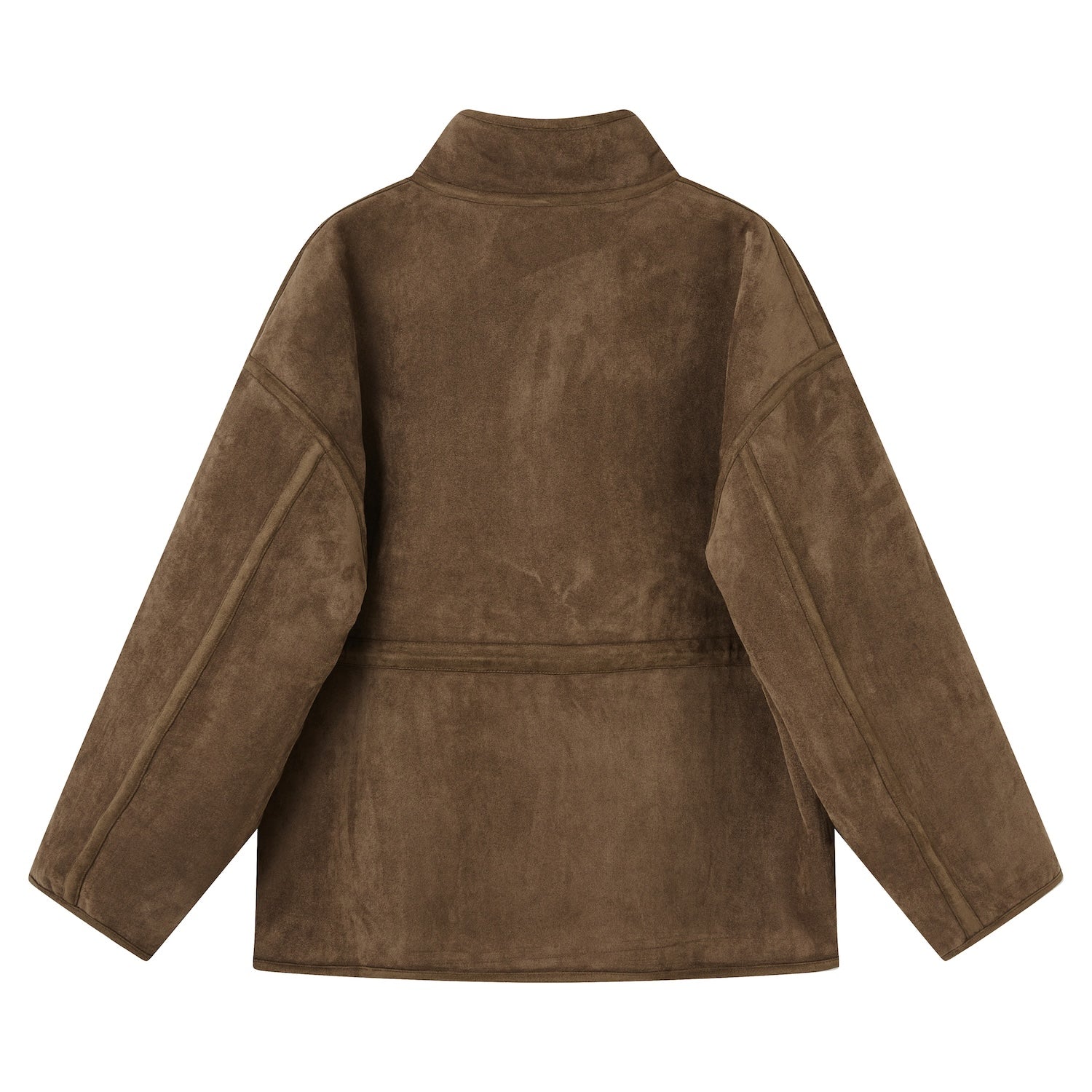 SOMESOWE Reversible Lambswool Coat In Brown | MADAX