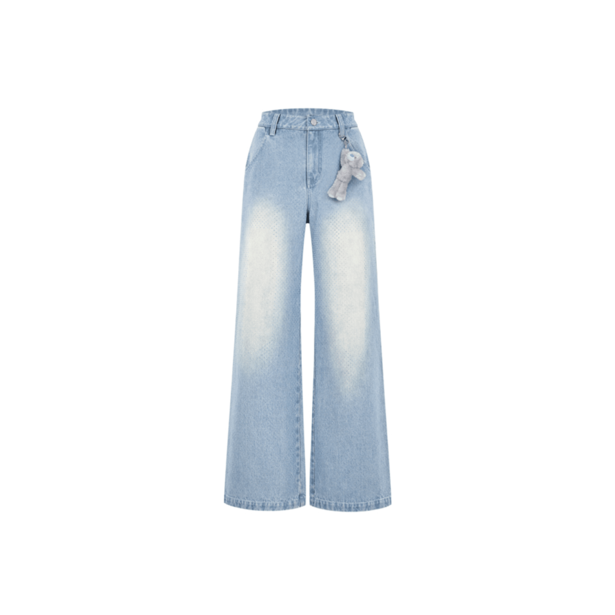 13DE MARZO Rhinestone Jeans in Blue | MADAX