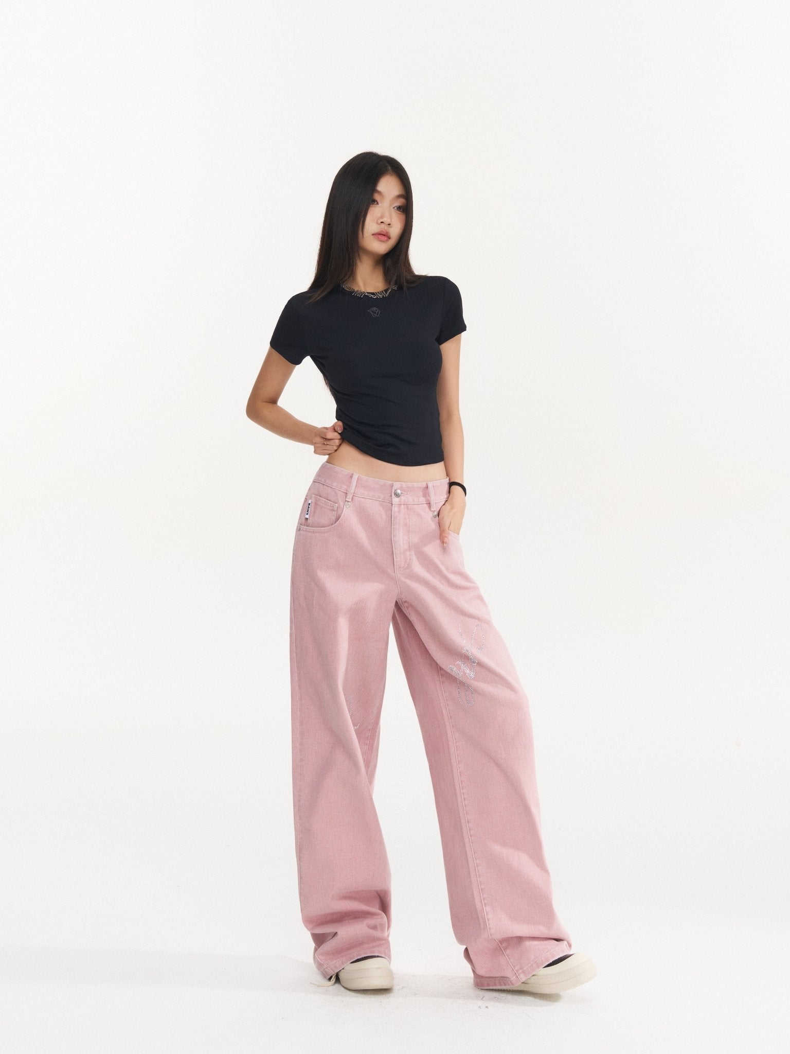 NAWS Rhinestone Jeans | MADAX