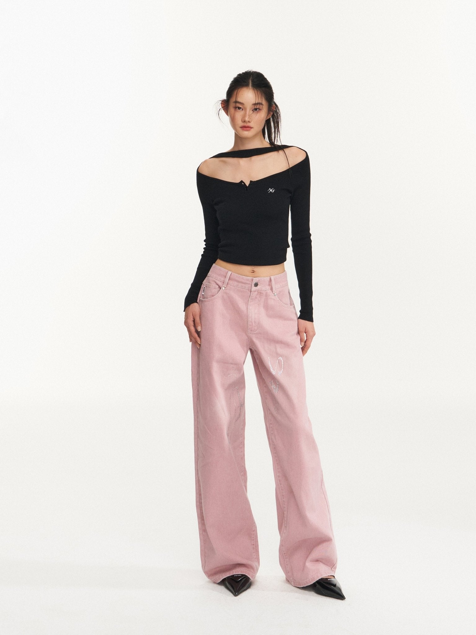 NAWS Rhinestone Jeans | MADAX