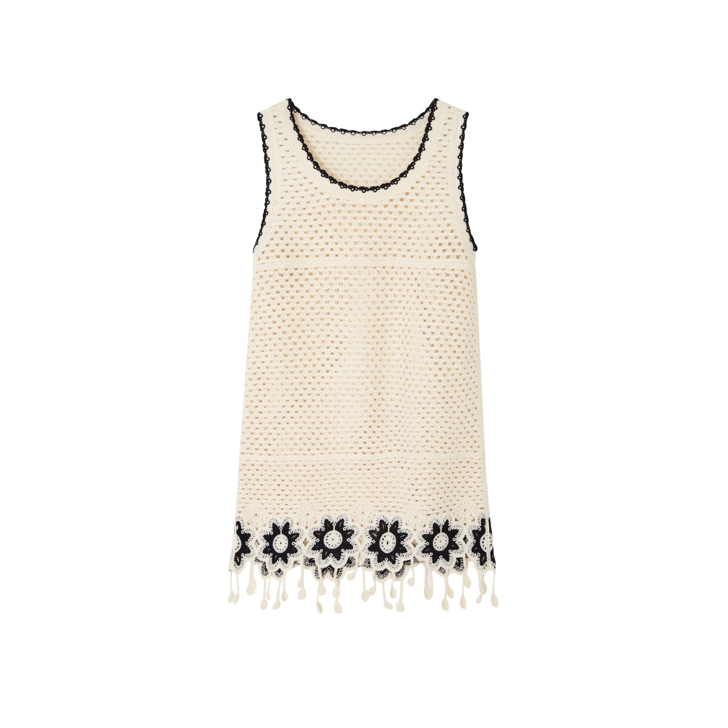 SOMESOWE Ribbed Vest Dress In Beige | MADAX