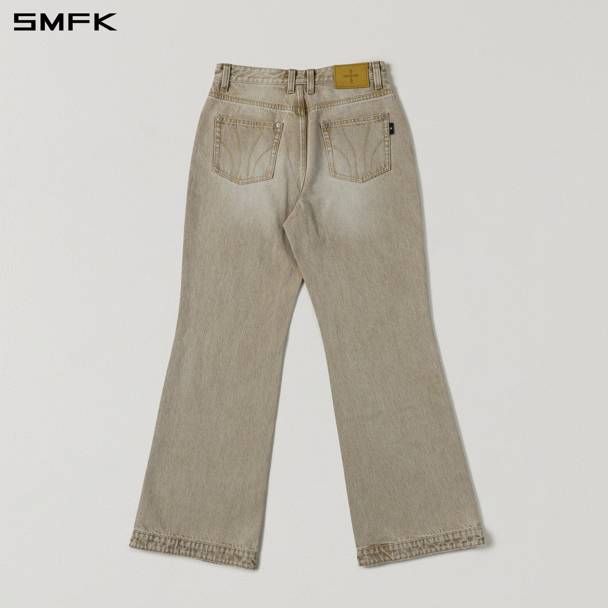 SMFK Rigid Flared Denim in Skin Tone | MADAX
