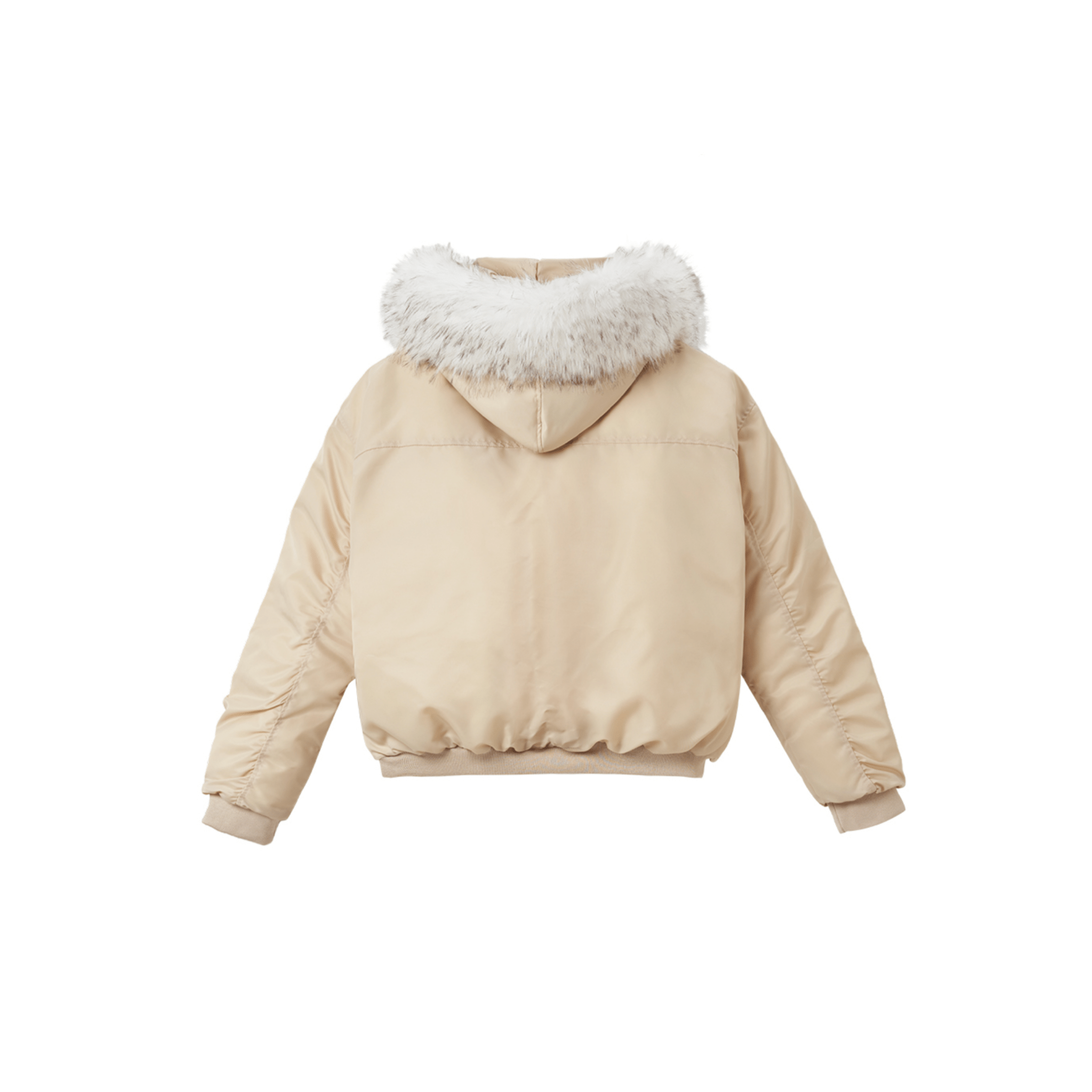 NAWS Rocky Mountain Fur Collar Down Jacket in Off - white | MADAX