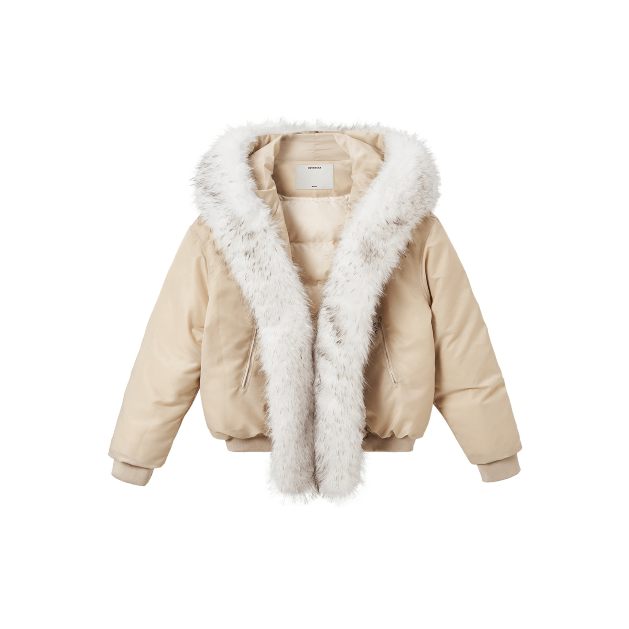 NAWS Rocky Mountain Fur Collar Down Jacket in Off - white | MADAX
