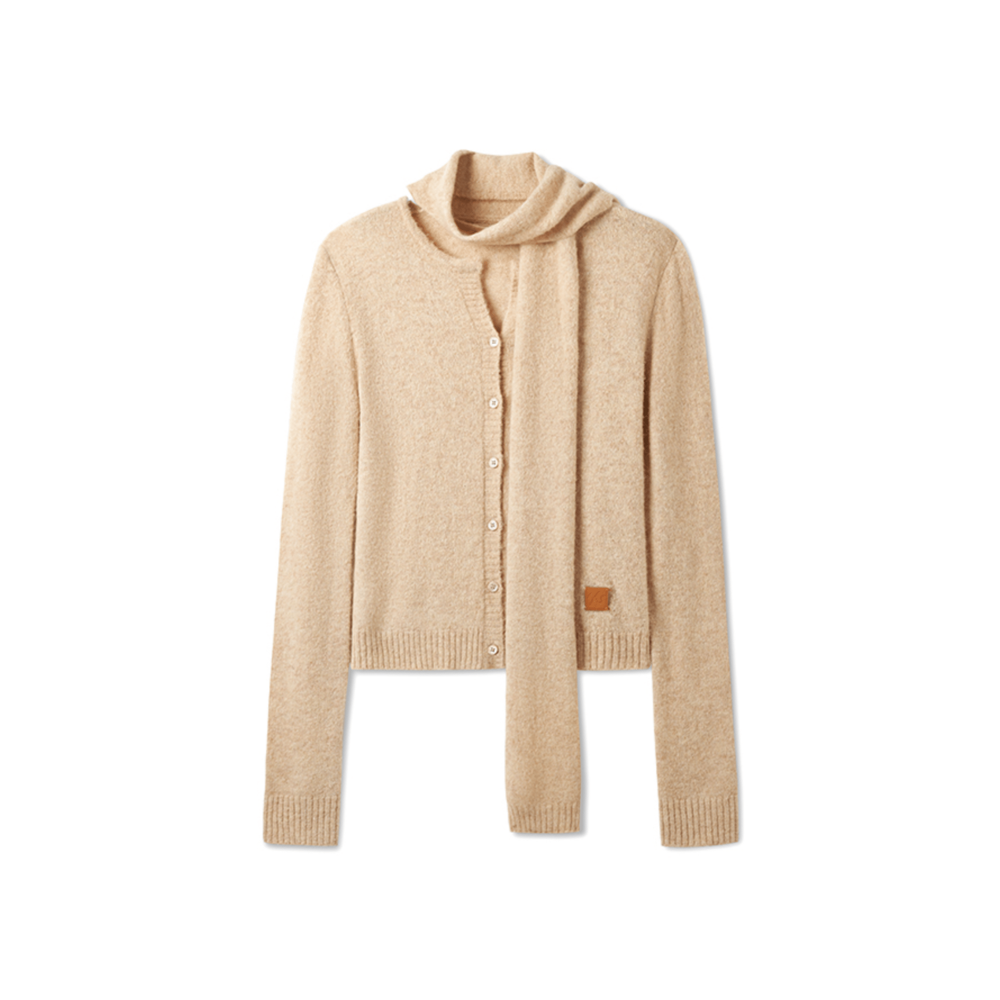 NAWS Rose Knit Cardigan in Misty Coffee | MADAX