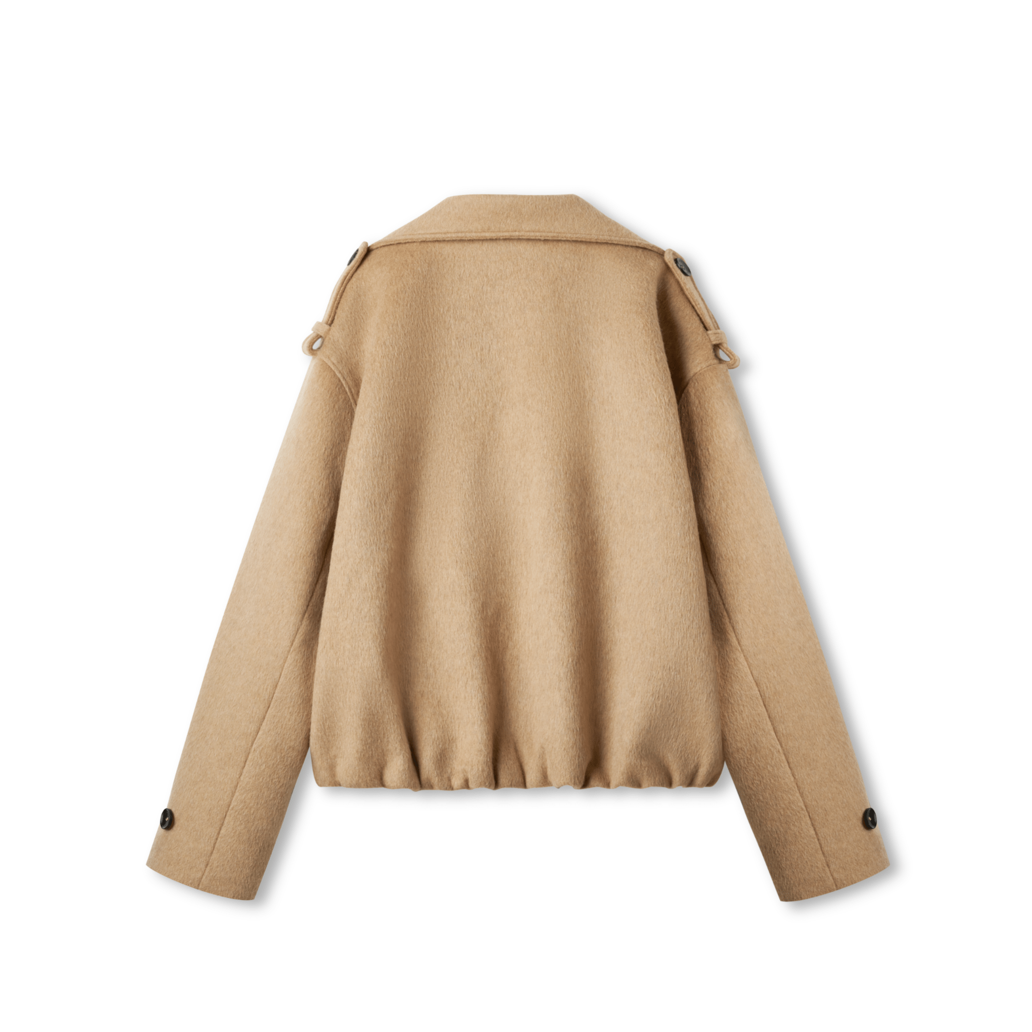 NAWS Rose Oversized Wollen Coat in Brown | MADAX
