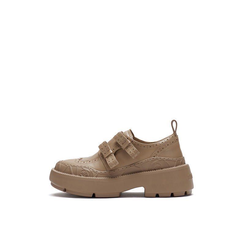 Sugar Su Rose Relief Brock Shoes Almond | MADAX