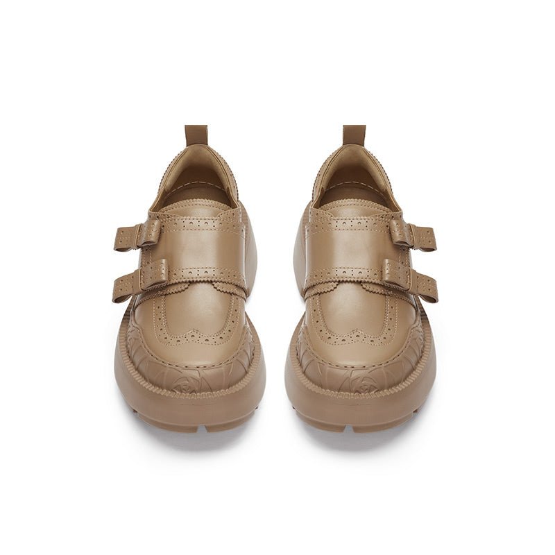 Sugar Su Rose Relief Brock Shoes Almond | MADAX