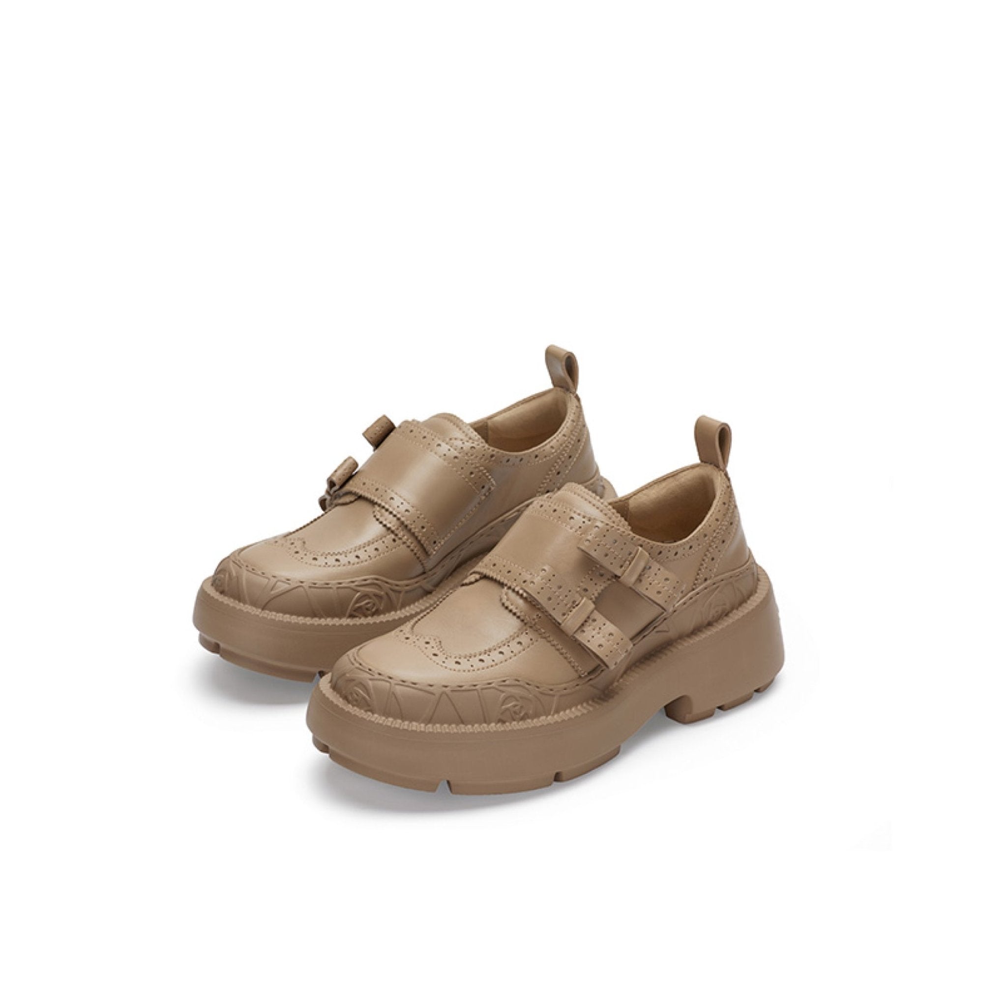 Sugar Su Rose Relief Brock Shoes Almond | MADAX