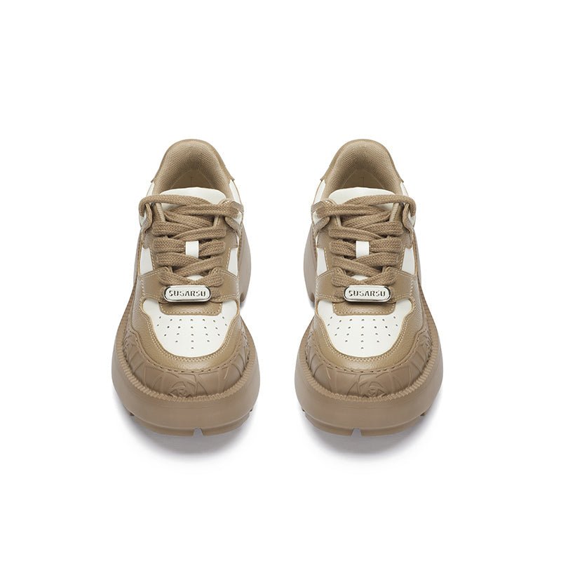 Sugar Su Rose Relief Sneakers Almond | MADAX