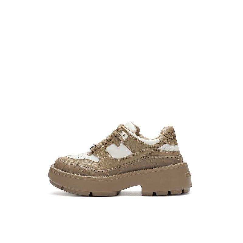 Sugar Su Rose Relief Sneakers Almond | MADAX