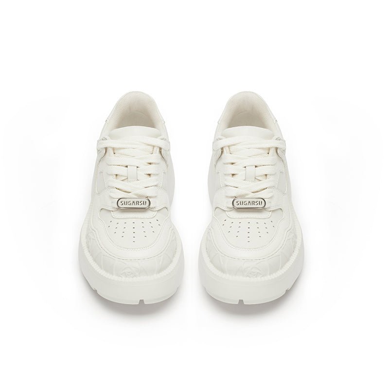 Sugar Su Rose Relief Sneakers White | MADAX