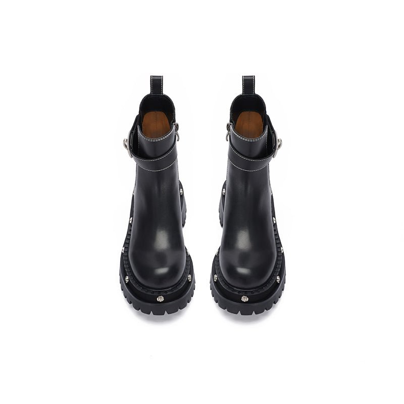 Sugar Su Rose - soled Chelsea Boots Black | MADAX