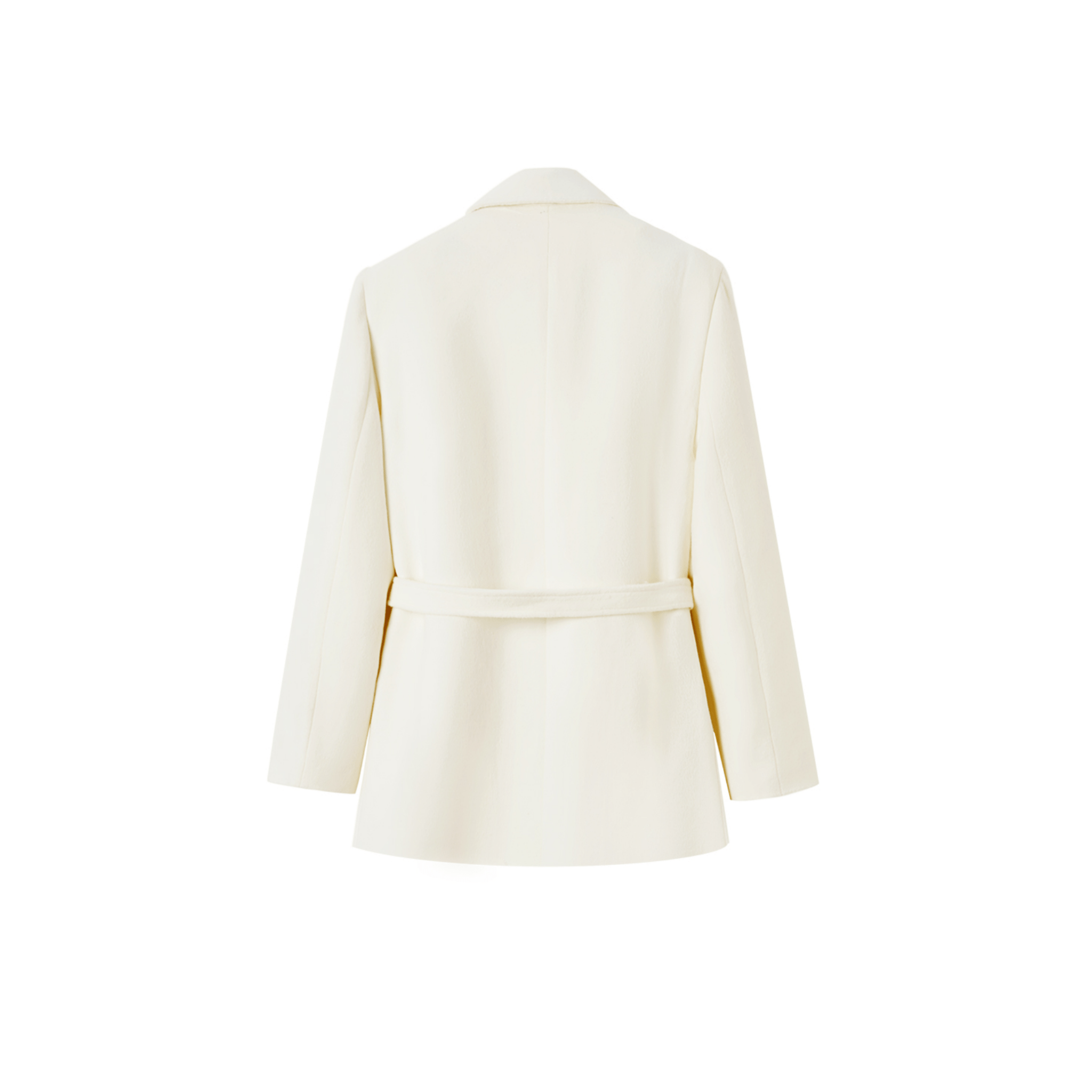 NAWS Roy Woolen Coat in White | MADAX
