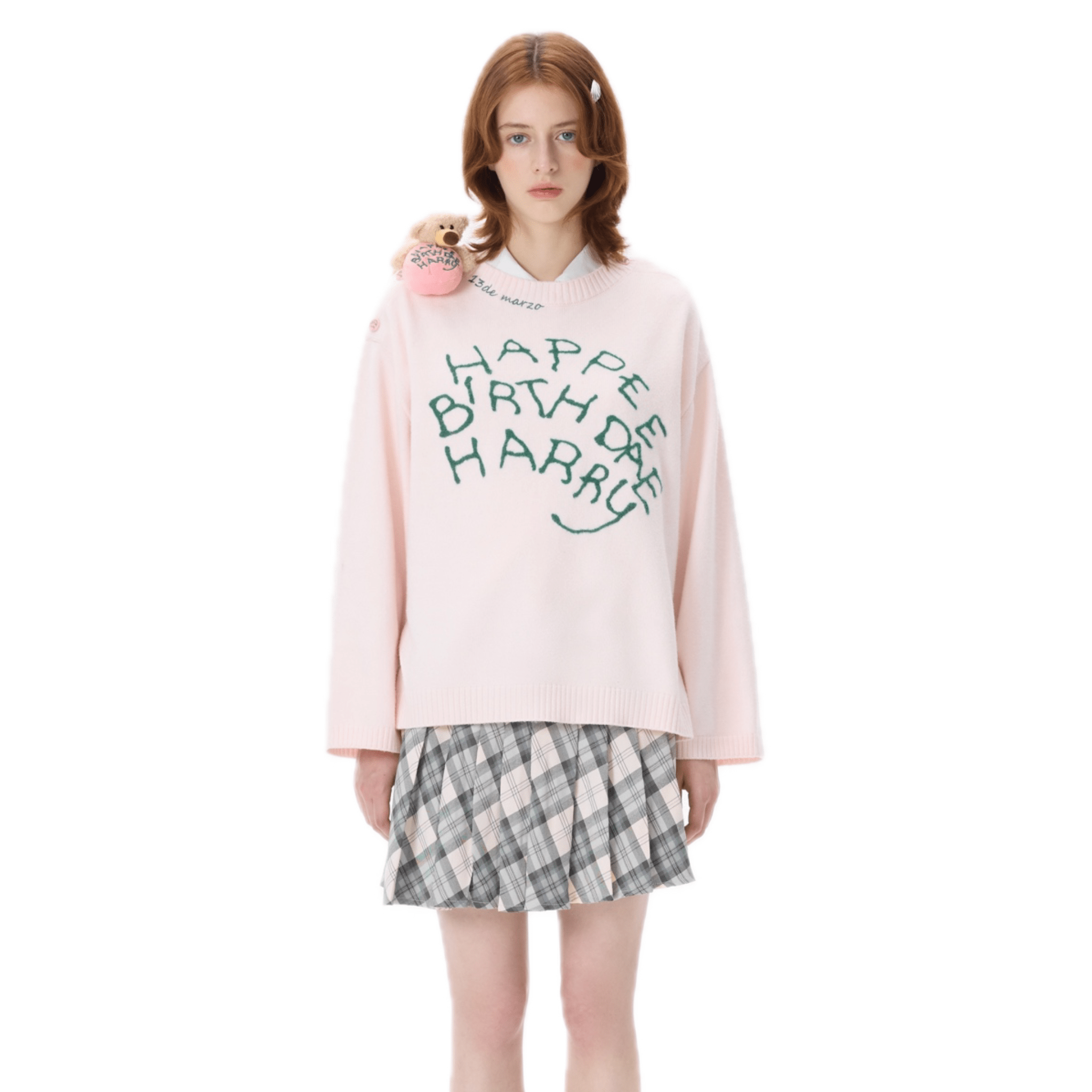 13DE MARZO Rubeus Hagrid Birthday Cake Sweater in Pink | MADAX