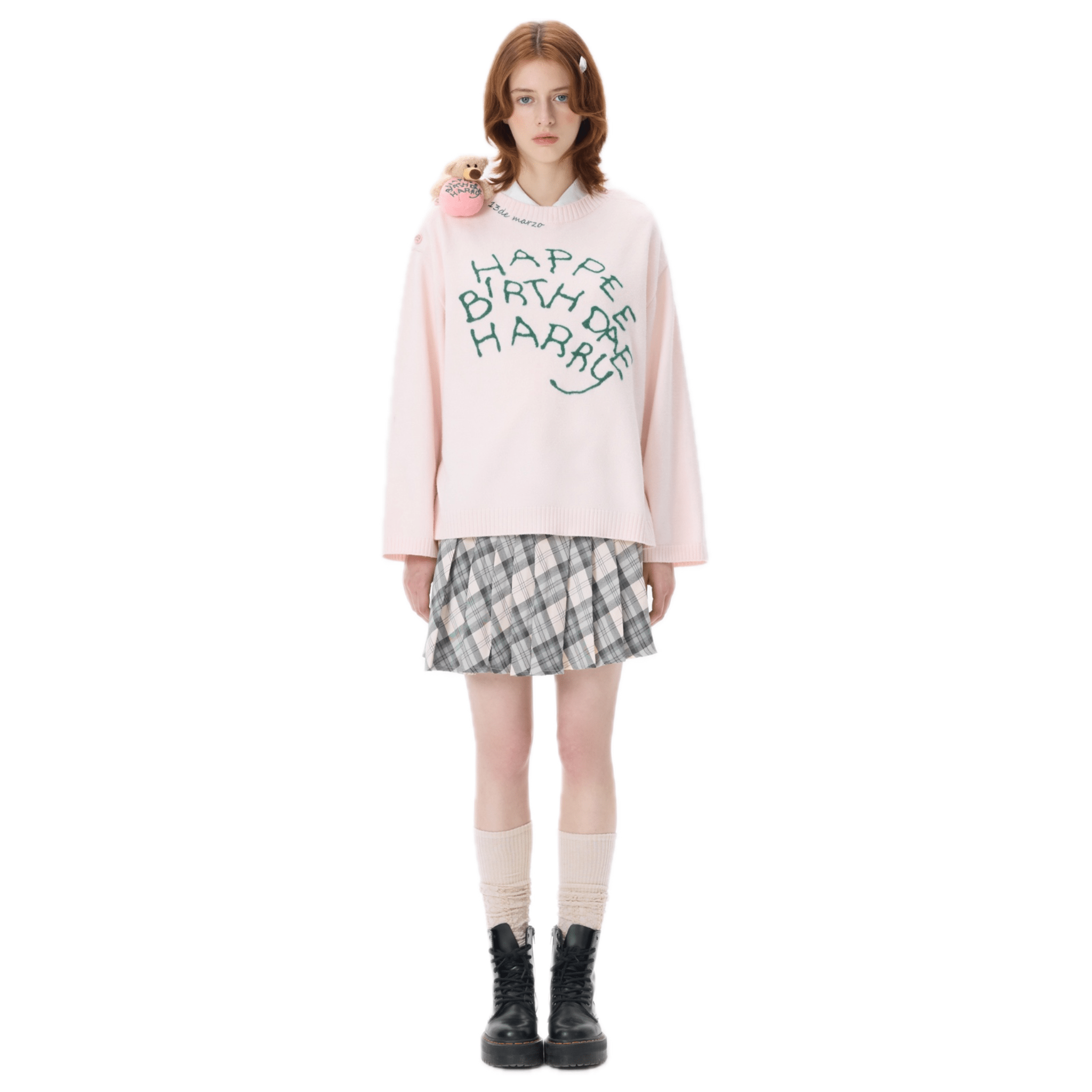 13DE MARZO Rubeus Hagrid Birthday Cake Sweater in Pink | MADAX