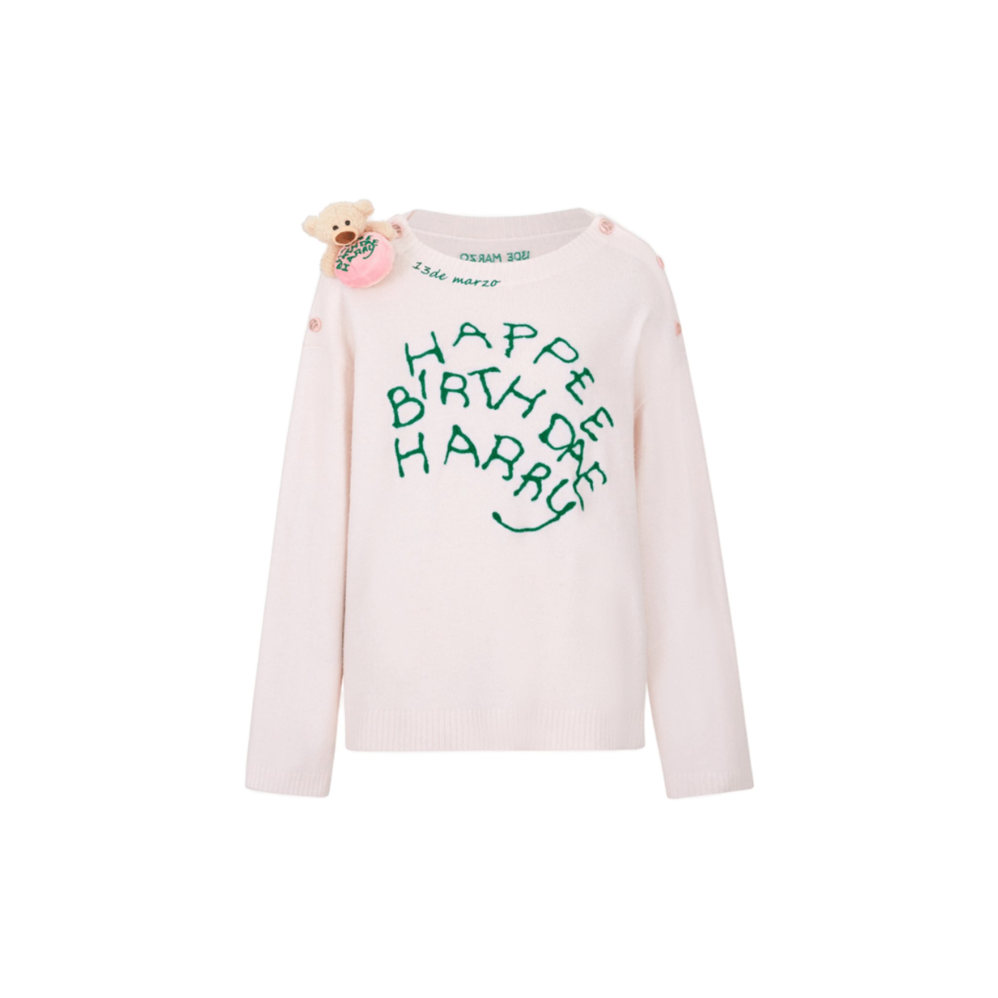 13DE MARZO Rubeus Hagrid Birthday Cake Sweater in Pink | MADAX