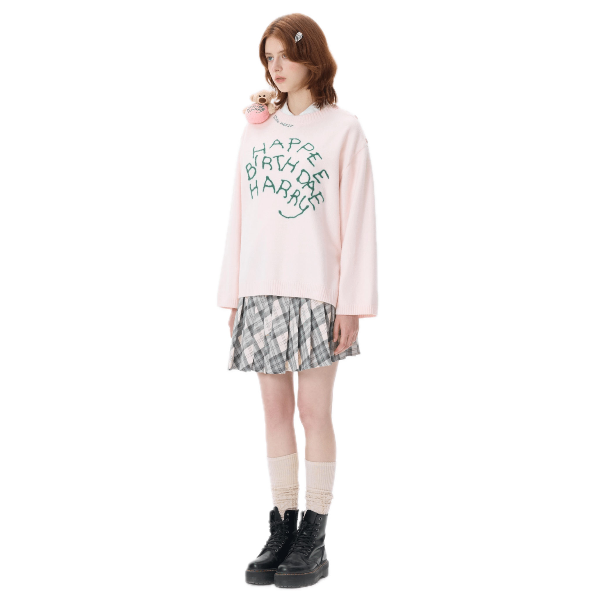 13DE MARZO Rubeus Hagrid Birthday Cake Sweater in Pink | MADAX