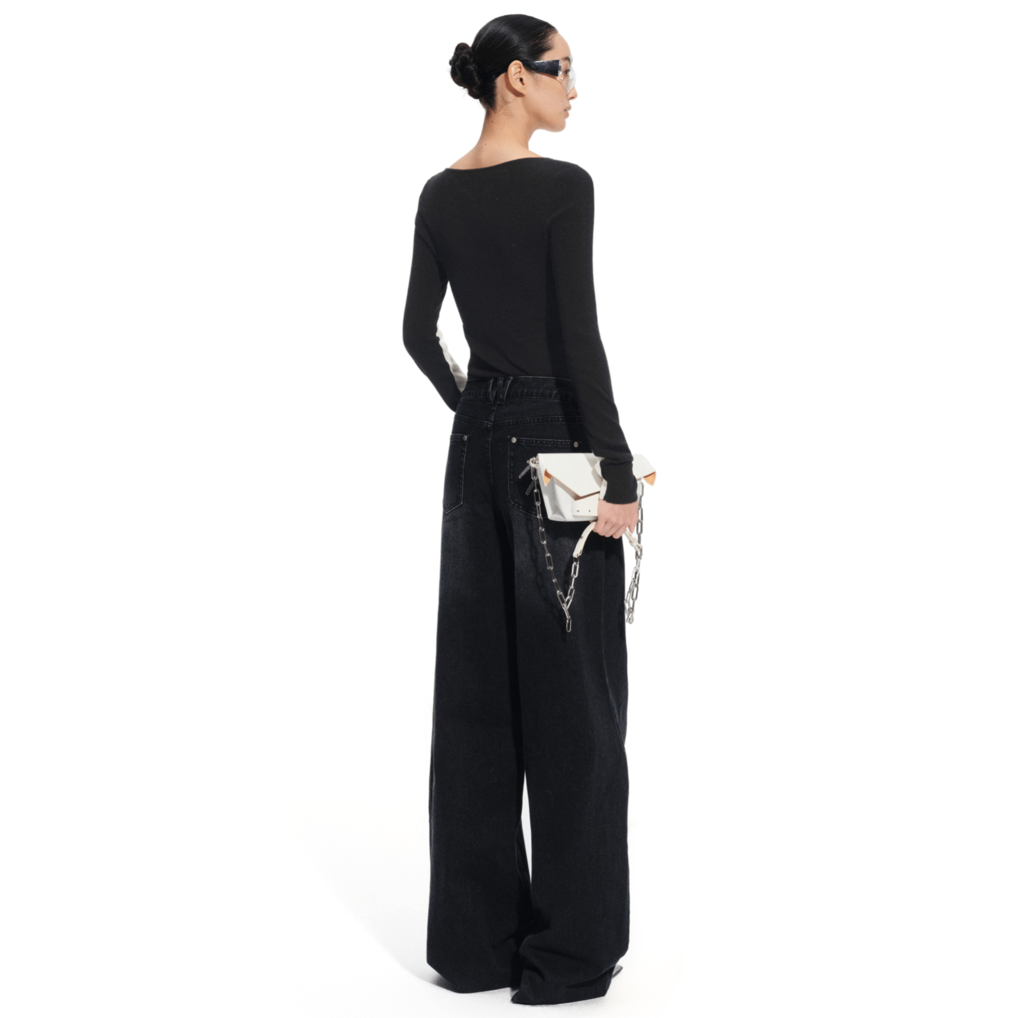 NAWS Sail Jeans in Black | MADAX