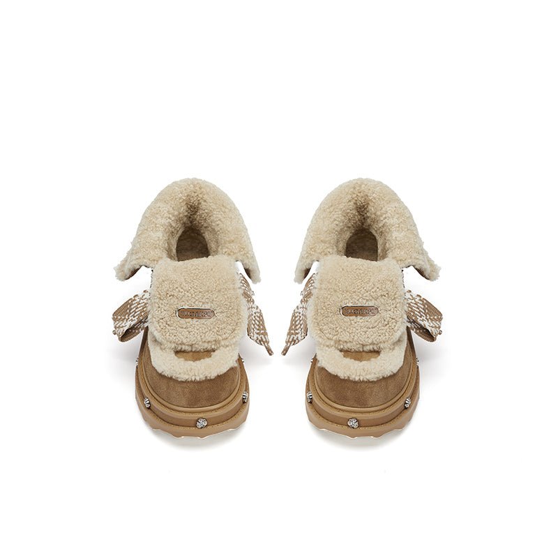 Sugar Su Shampooed Snow Boots Brown | MADAX