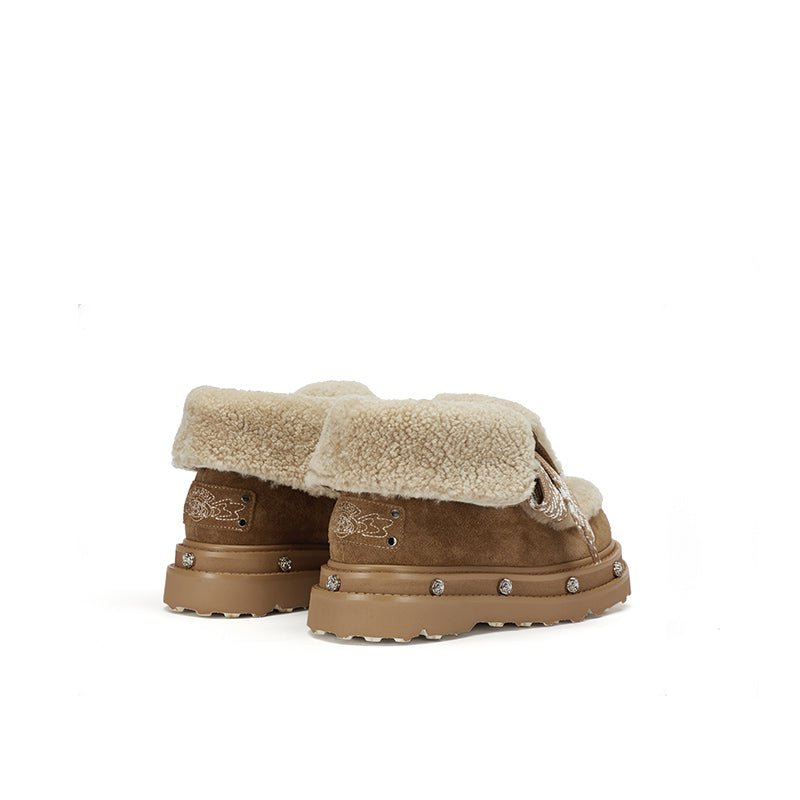 Sugar Su Shampooed Snow Boots Brown | MADAX