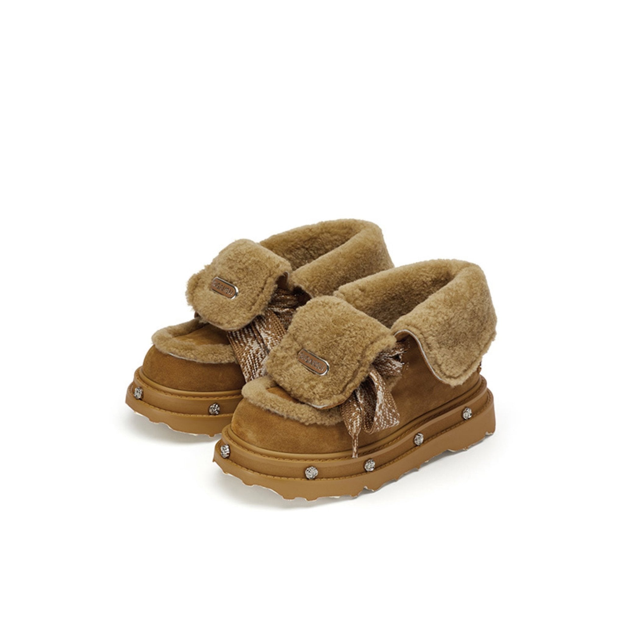 Sugar Su Shampooed Snow Boots Yellow | MADAX