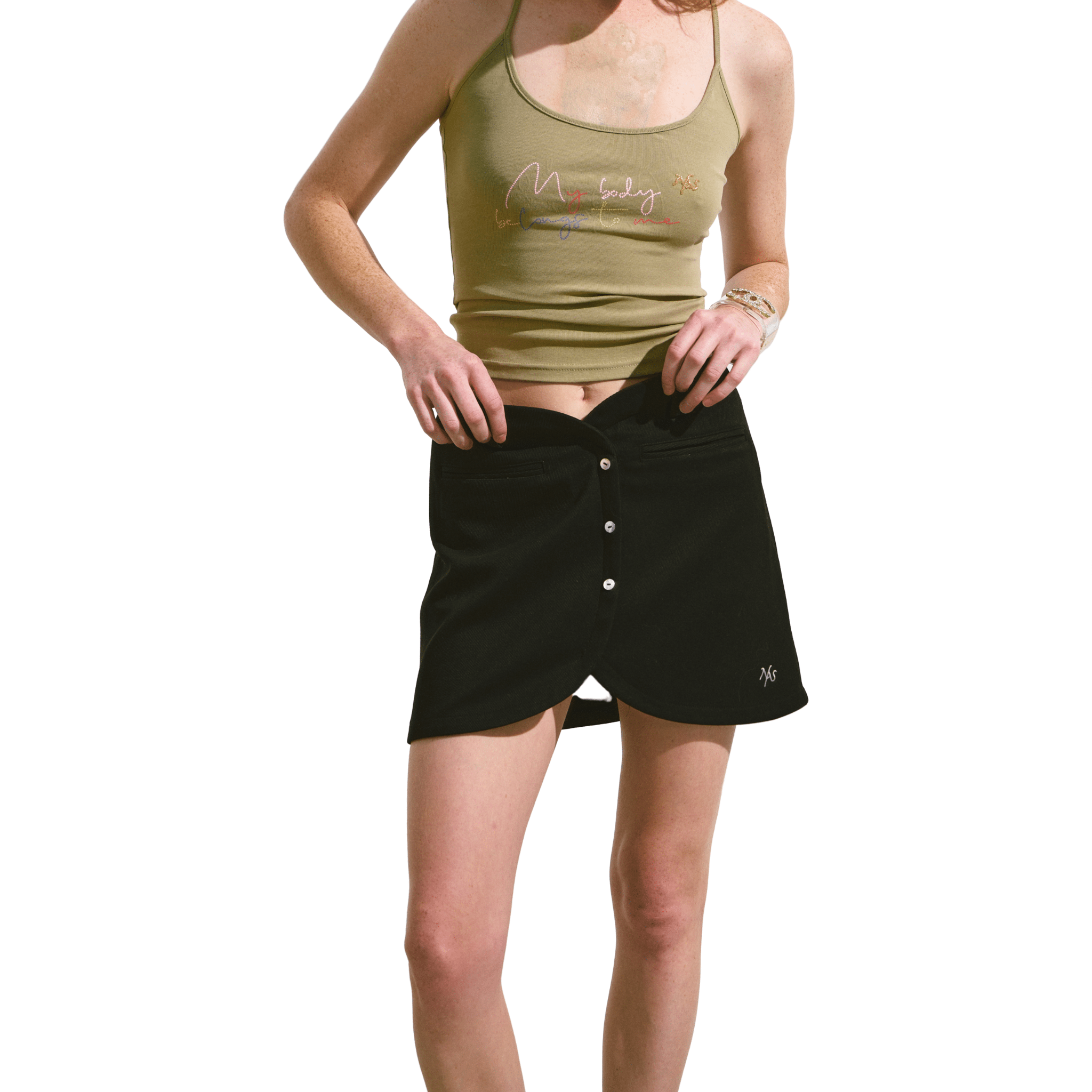 NAWS Shell Skirt in Black | MADAX