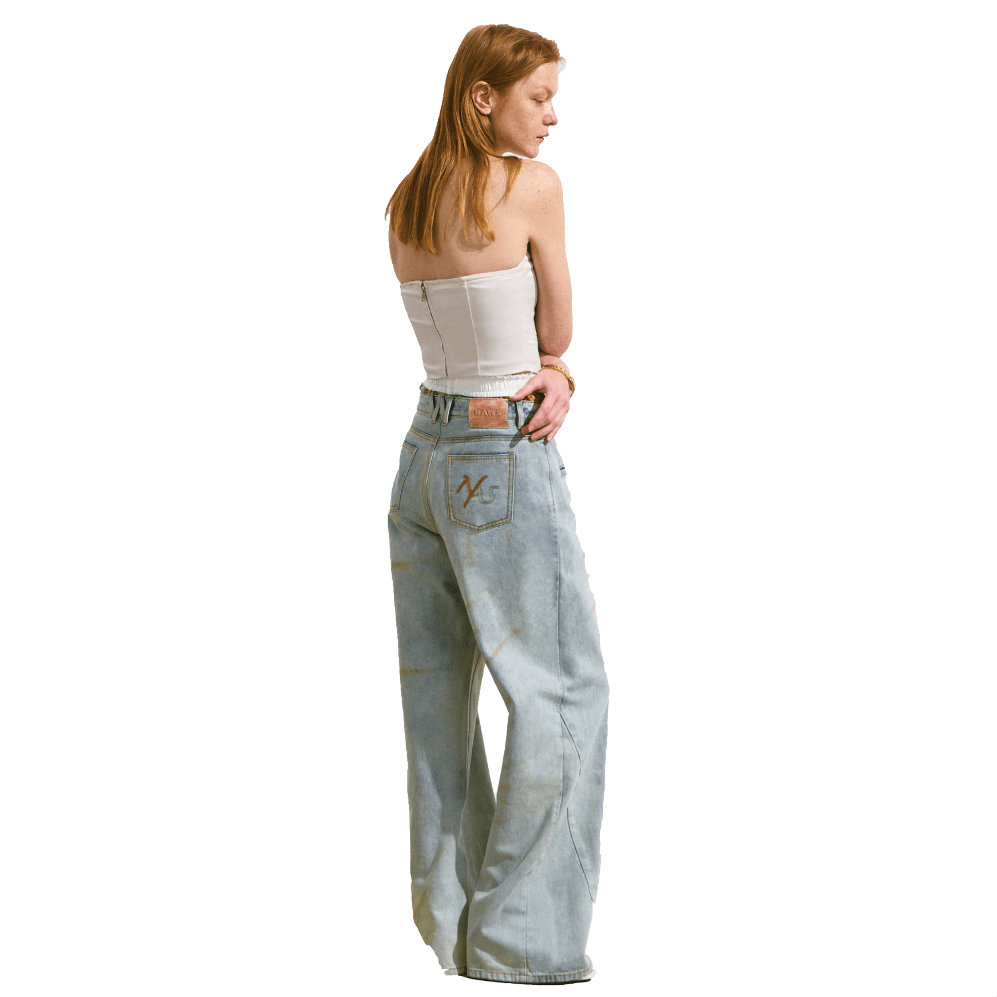 NAWS Shell Tube Top in White | MADAX