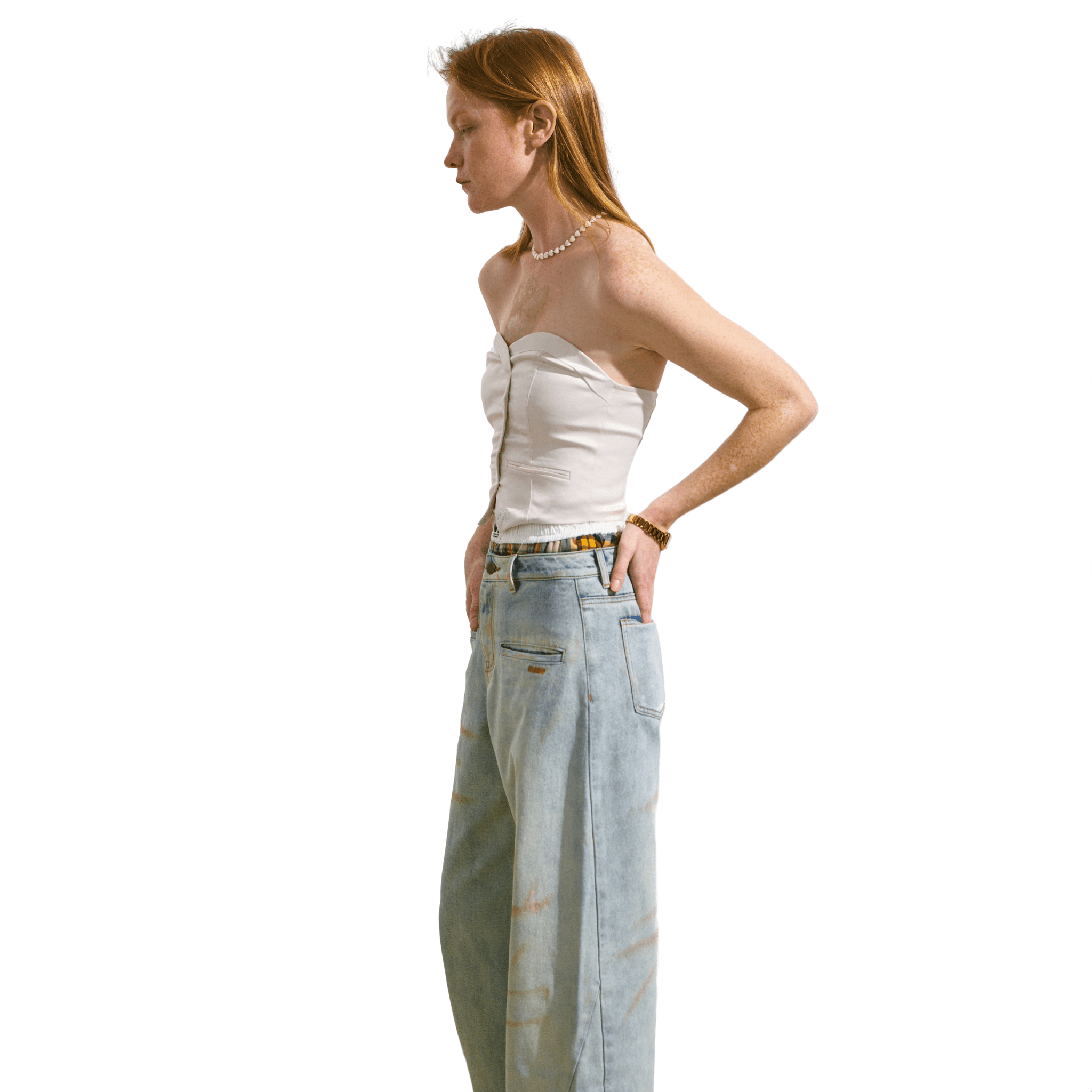 NAWS Shell Tube Top in White | MADAX