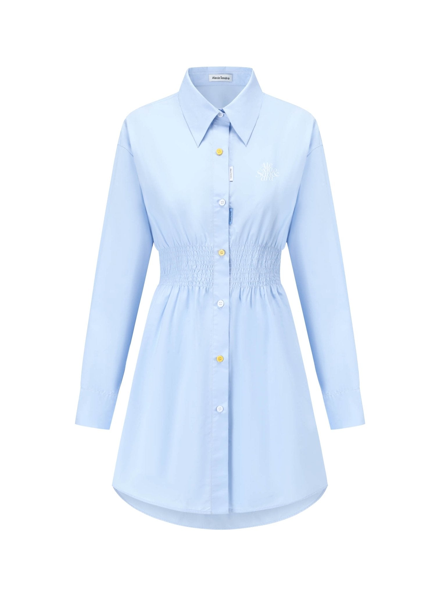 Alexia Sandra Shifted Shirt Dress in Blue | MADA IN CHINA