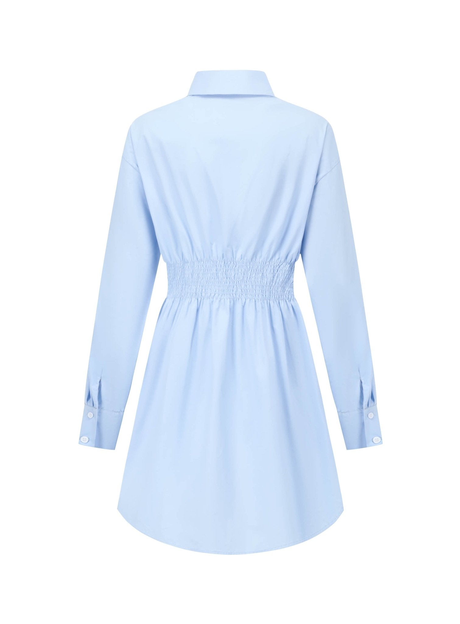 Alexia Sandra Shifted Shirt Dress in Blue | MADA IN CHINA