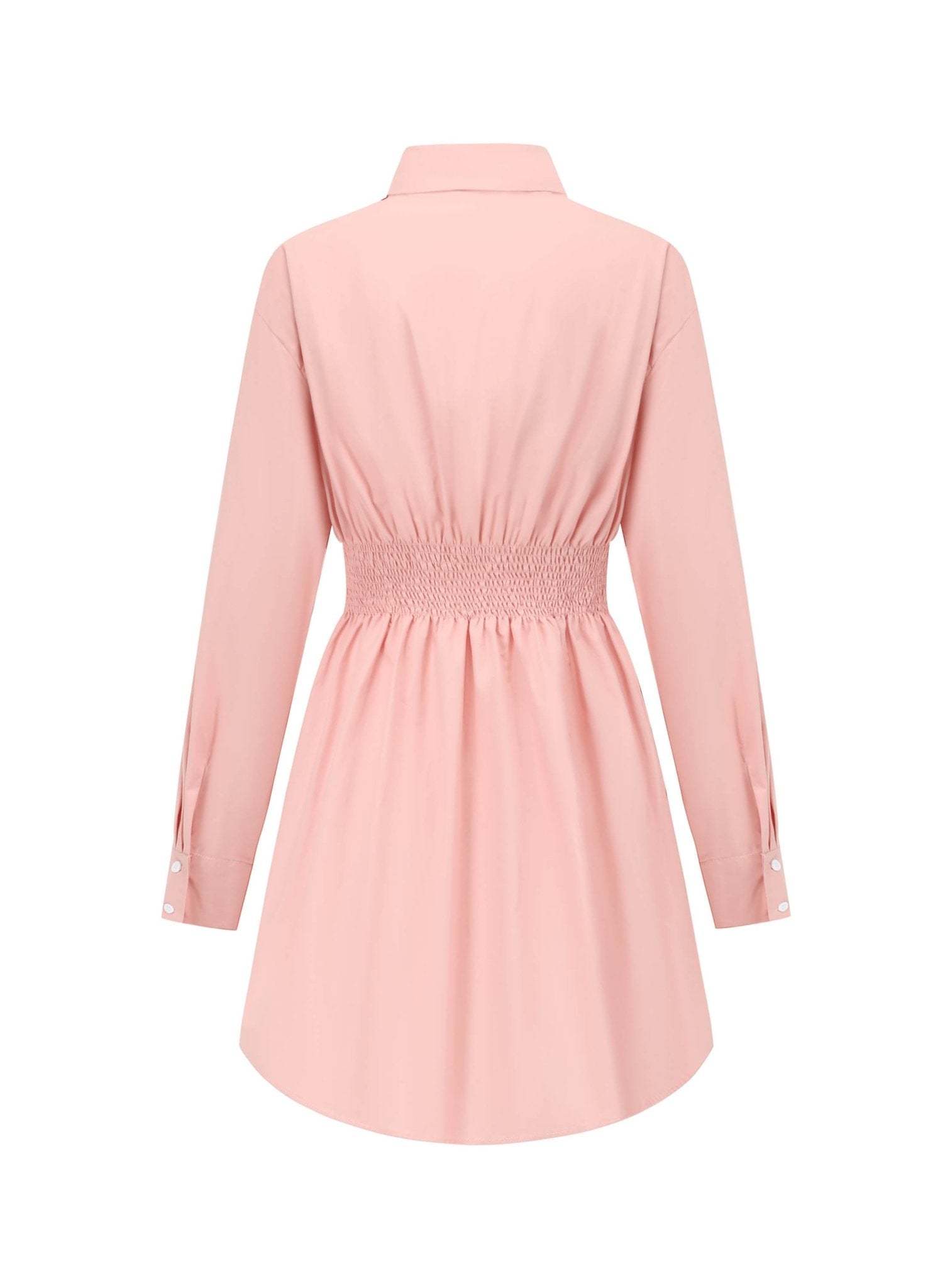 Alexia Sandra Shifted Shirt Dress in Pink | MADA IN CHINA