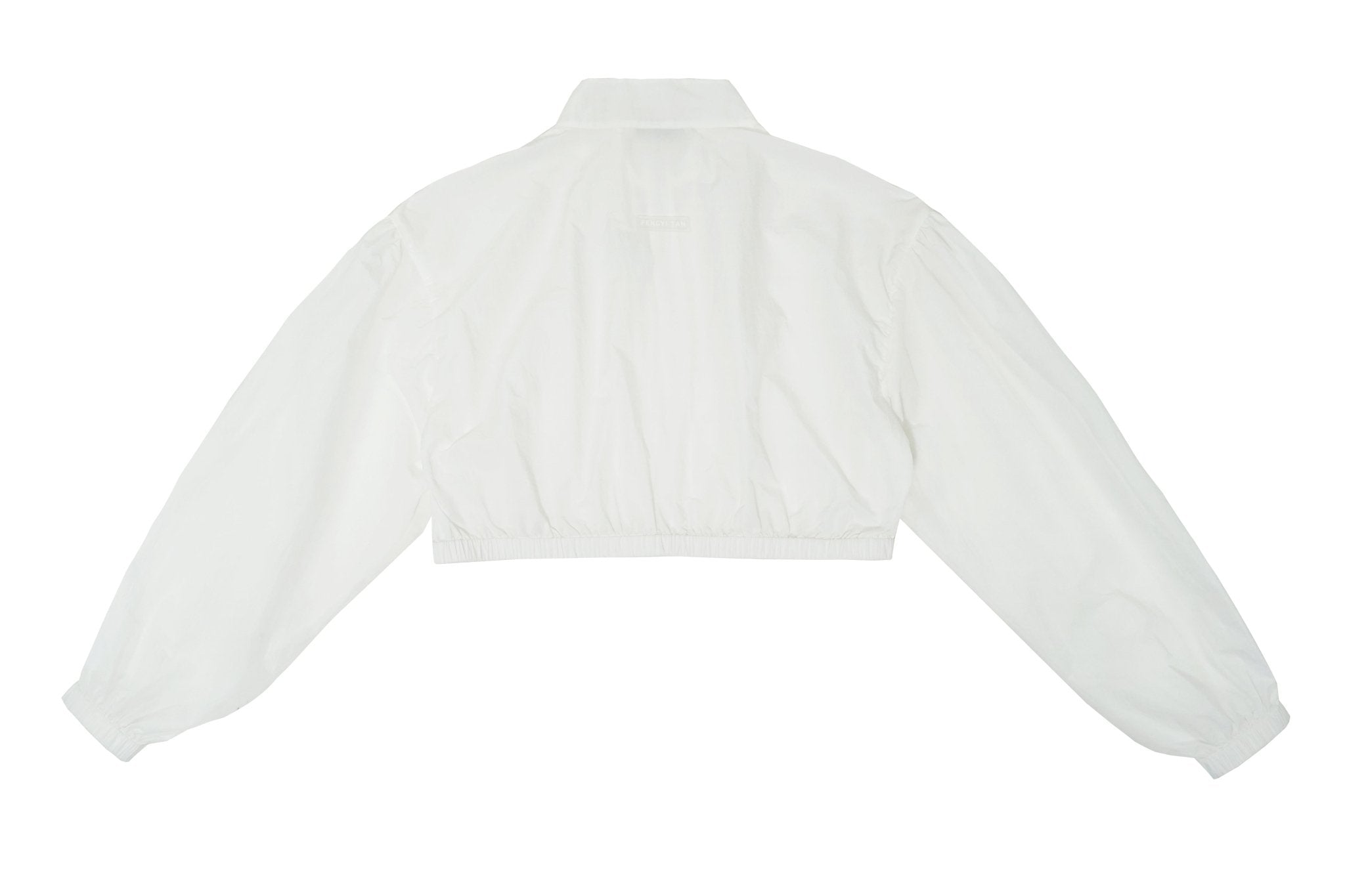 FENGYI TAN Short Elasticated Sun Protection Jacket in White | MADA IN CHINA