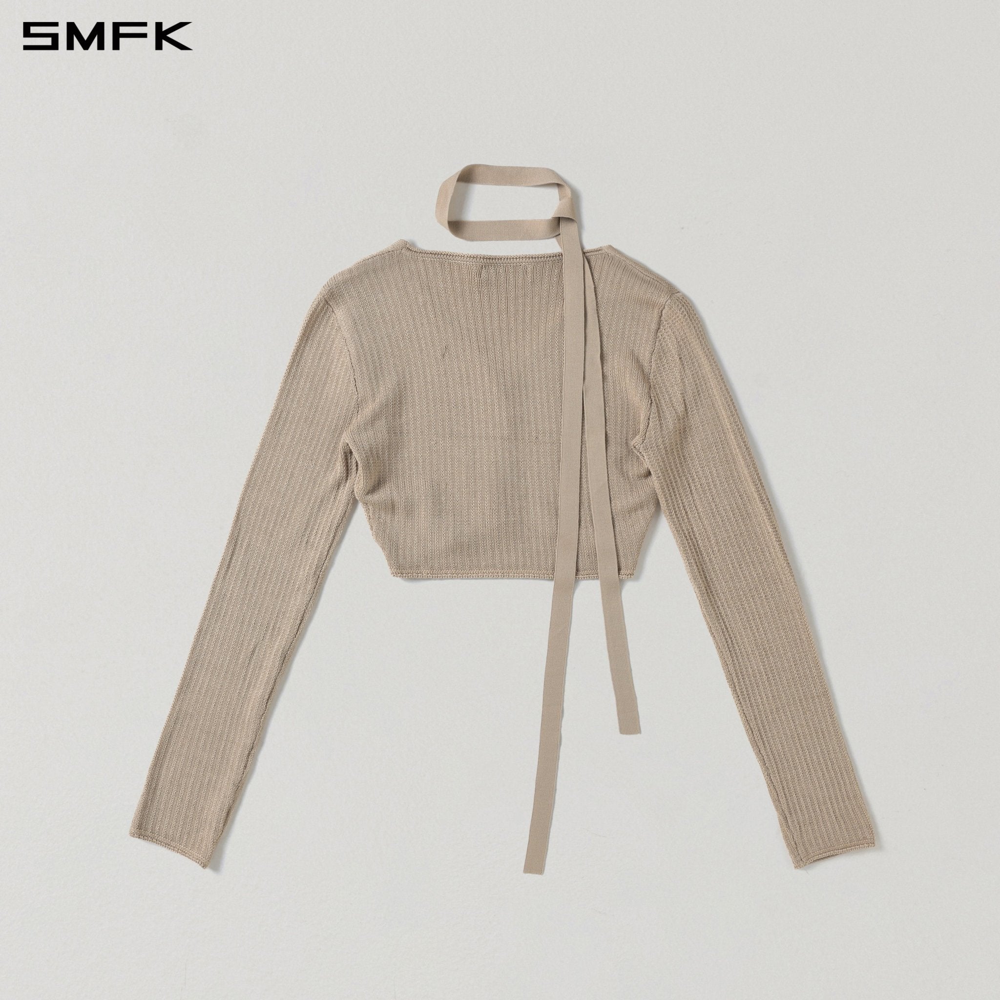SMFK Short-Length Knit Cardigan in Skin Tone | MADAX