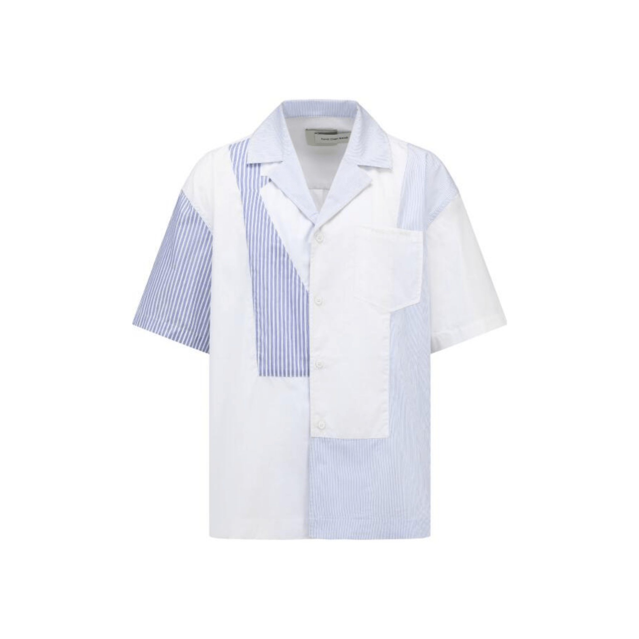 FENGCHEN WANG SHORT SLEEVE SHIRT WITH PATCHED PANEL | MADAX