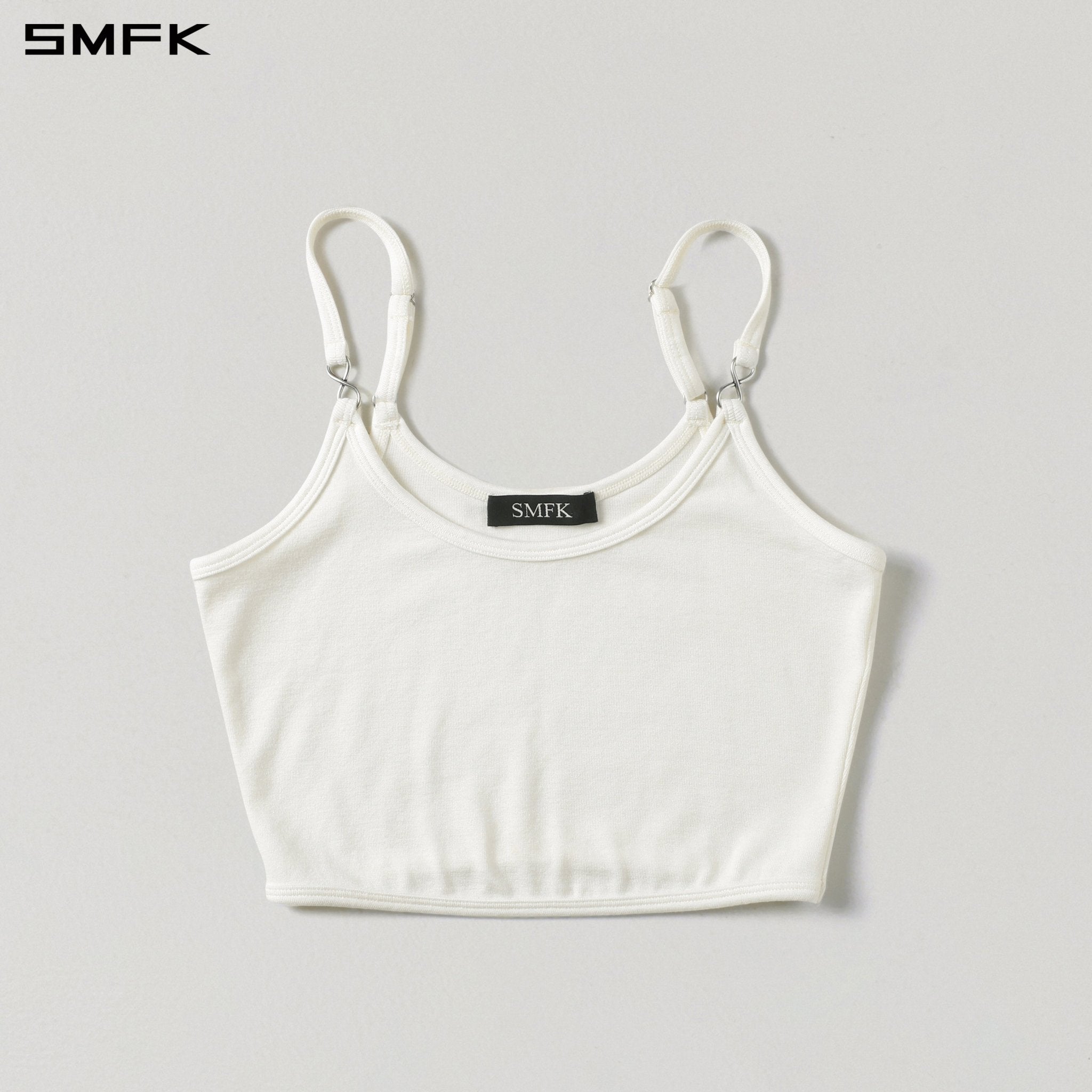 SMFK Short White Tank Top | MADAX