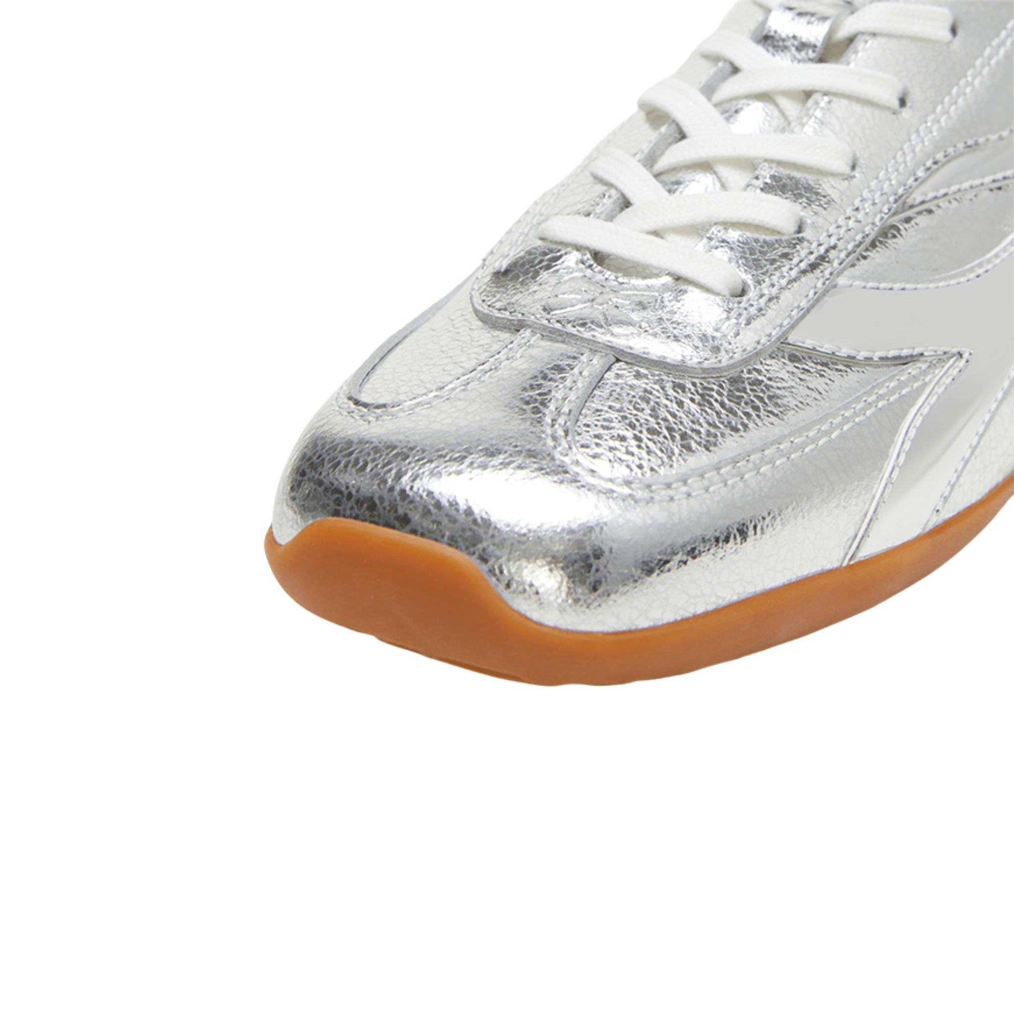 SMILEREPUBLIC Silver Bow Side Label Low - top Square - toe Military Training Shoes | MADAX