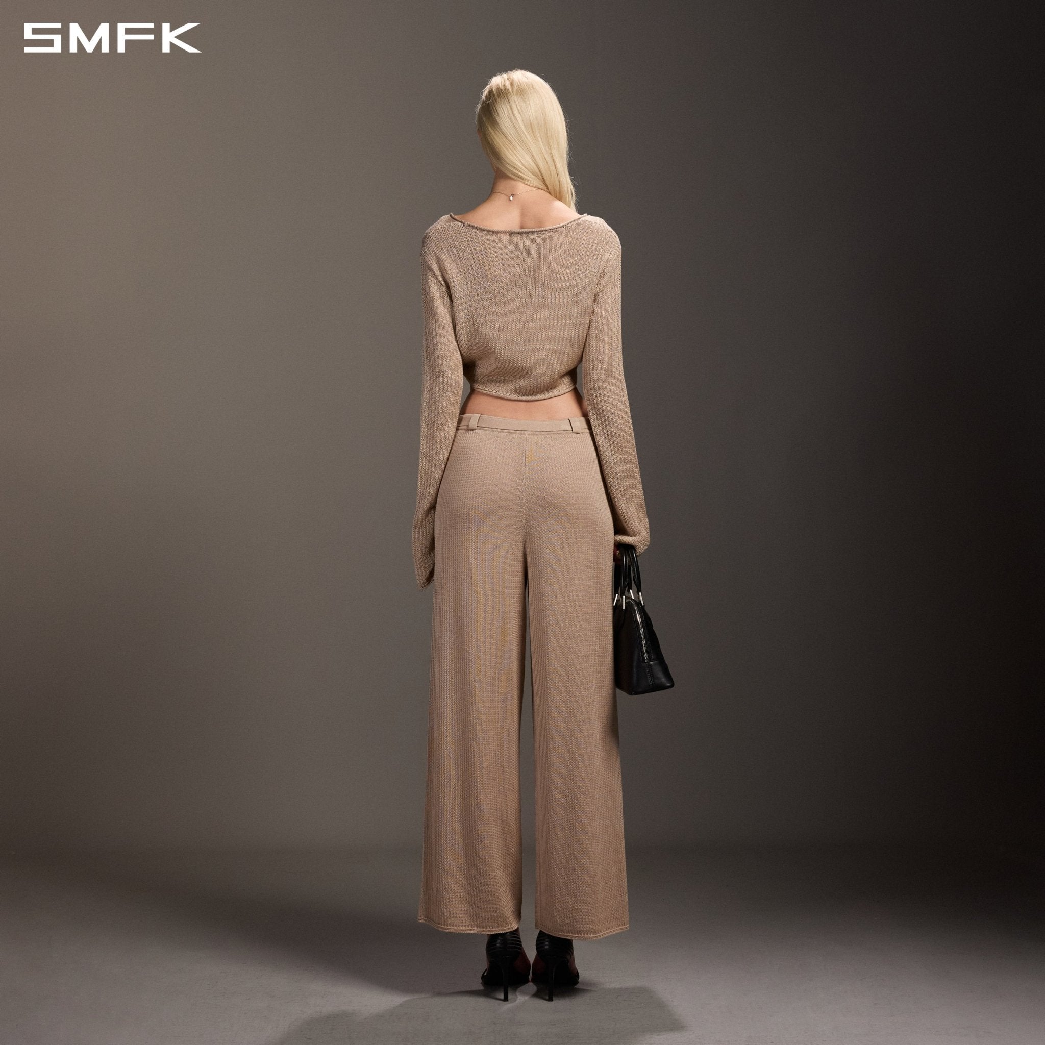 SMFK Skin Tone Cropped Knit Top | MADAX