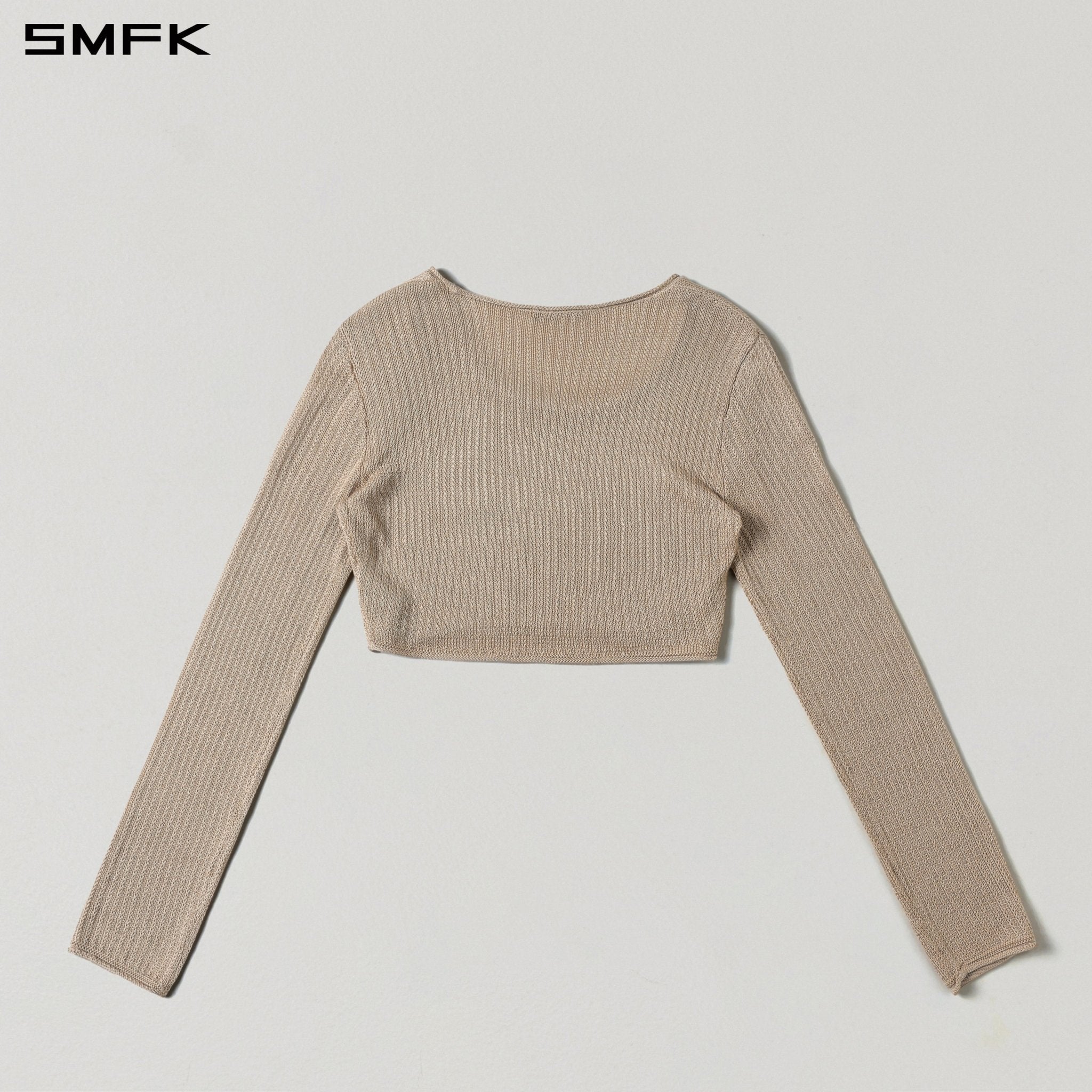 SMFK Skin Tone Cropped Knit Top | MADAX