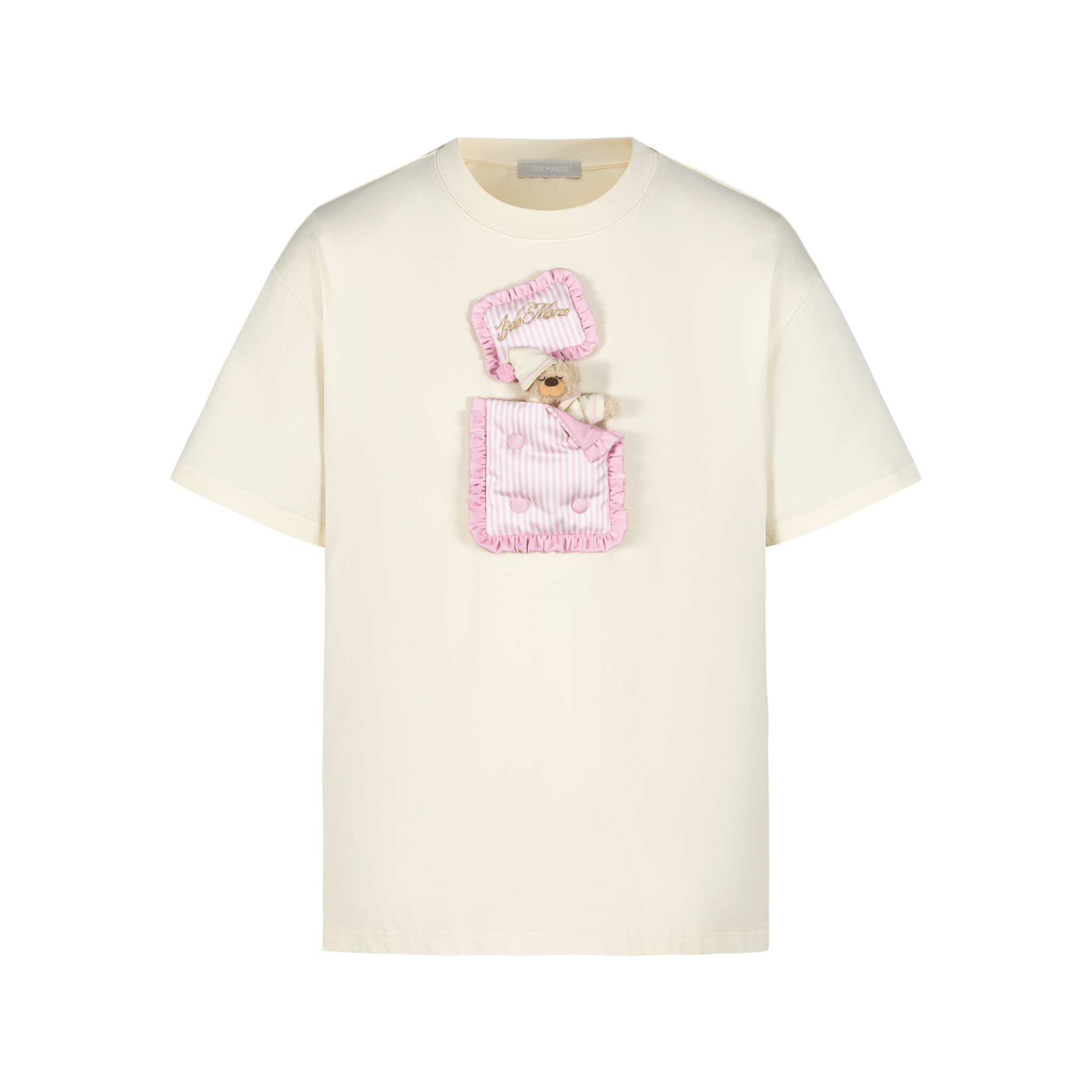 13DE MARZO Sleeping Bear Short Sleeve in Beige | MADAX
