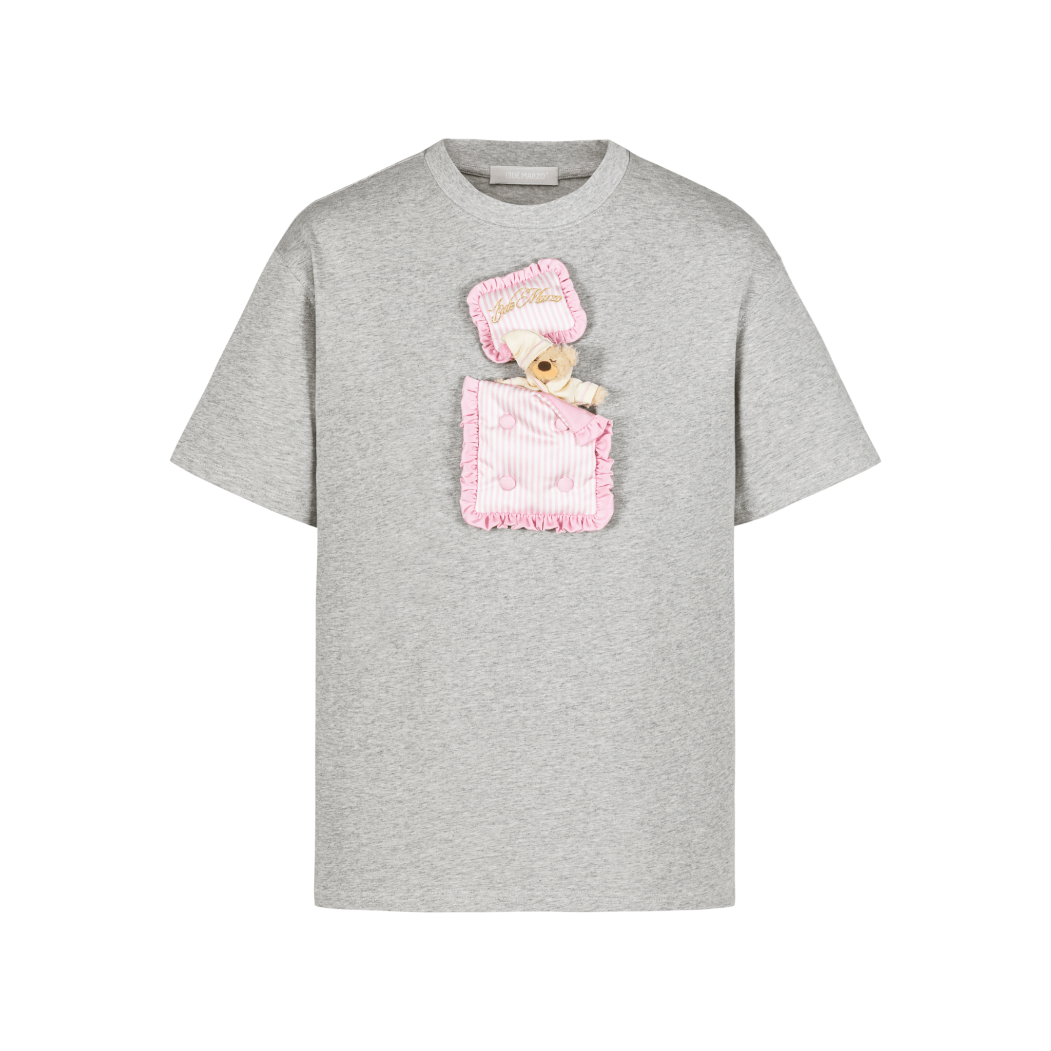 13DE MARZO Sleeping Bear Short Sleeve in Gray | MADAX
