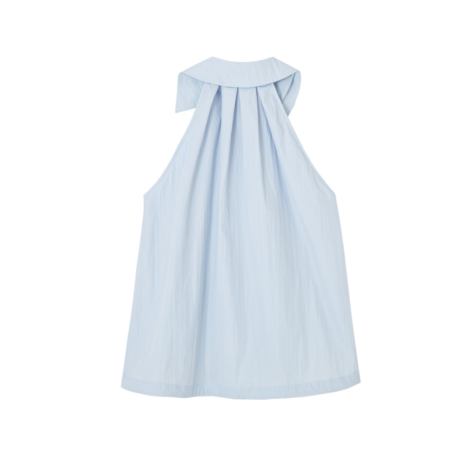 SOMESOWE Sleeveless Halter Top In Light Blue | MADAX