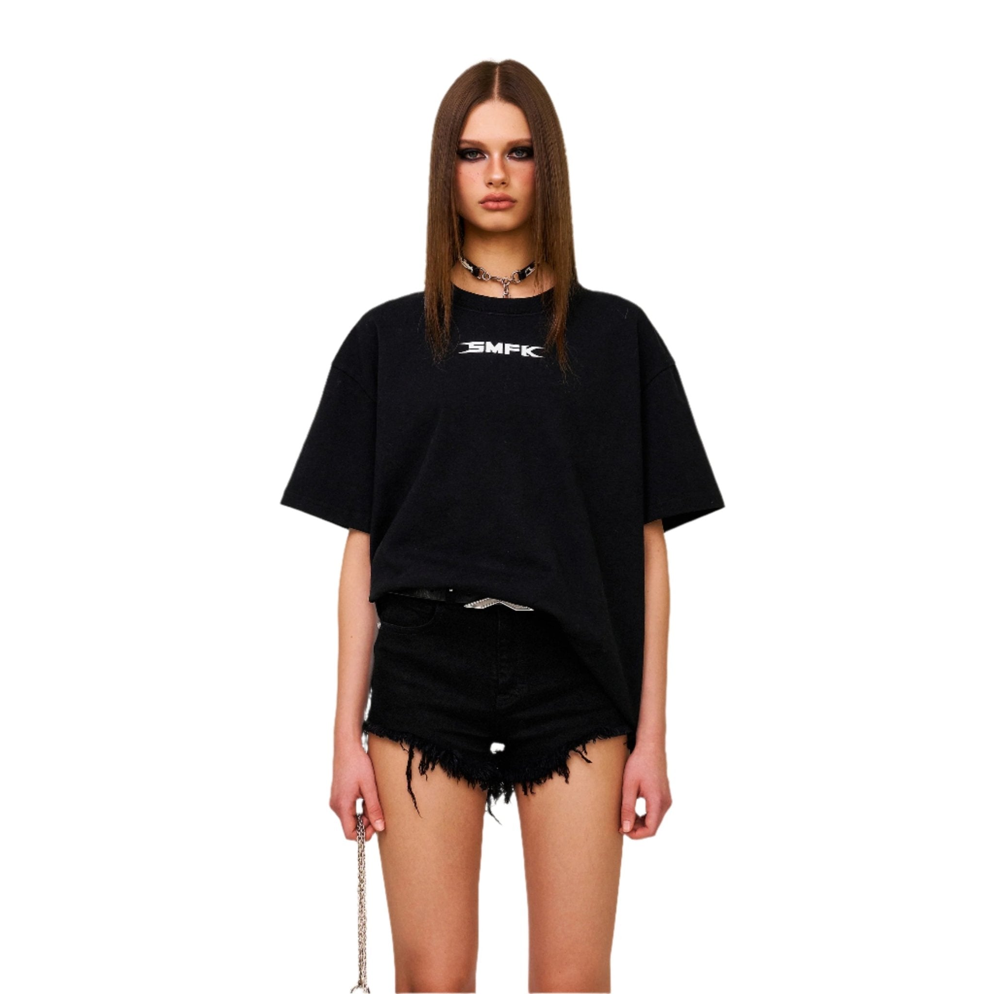 SMFK SMFK Beverly Hills Club Oversized Tee In Black | MADAX