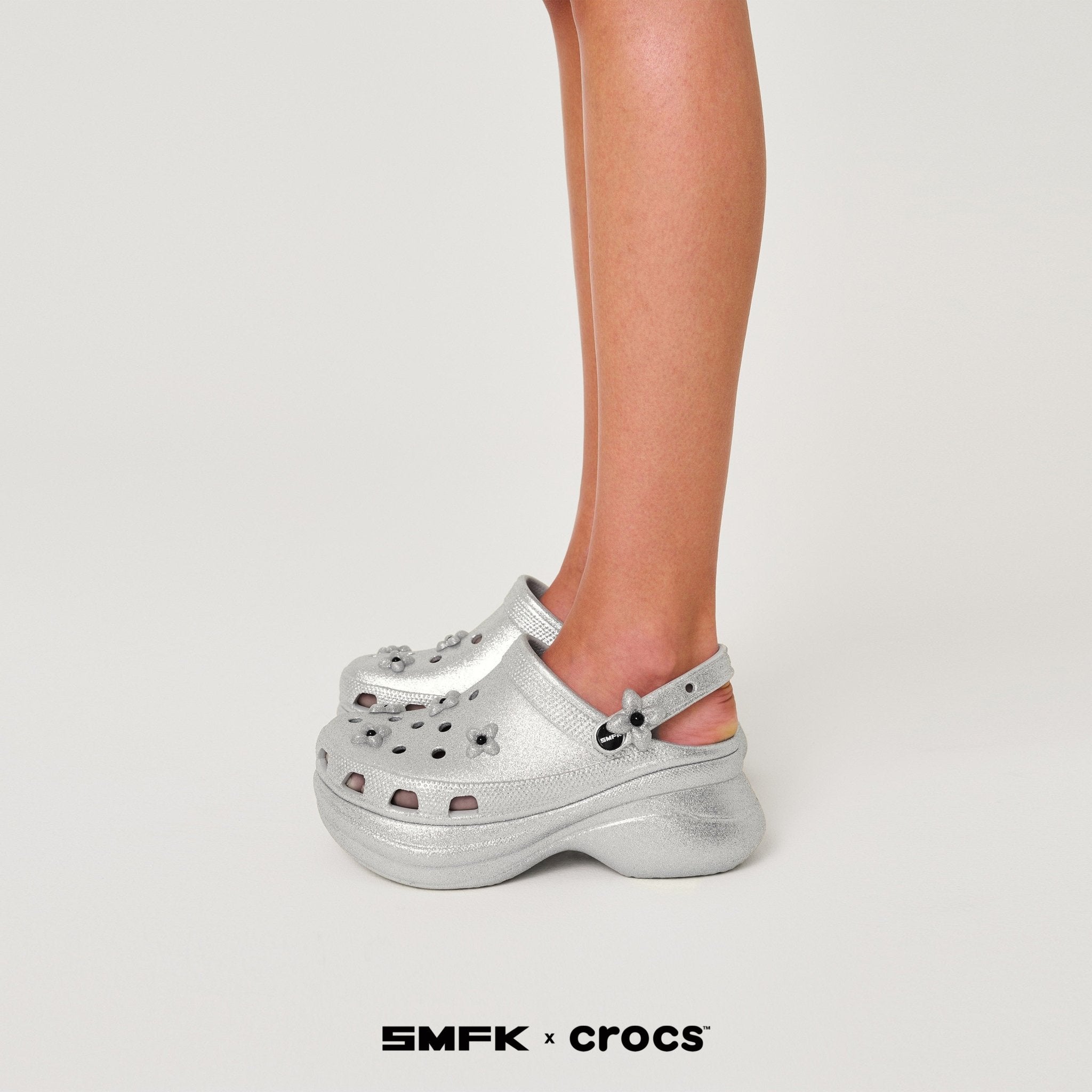 SMFK X CROCS Bae Clog In Silver | MADAX