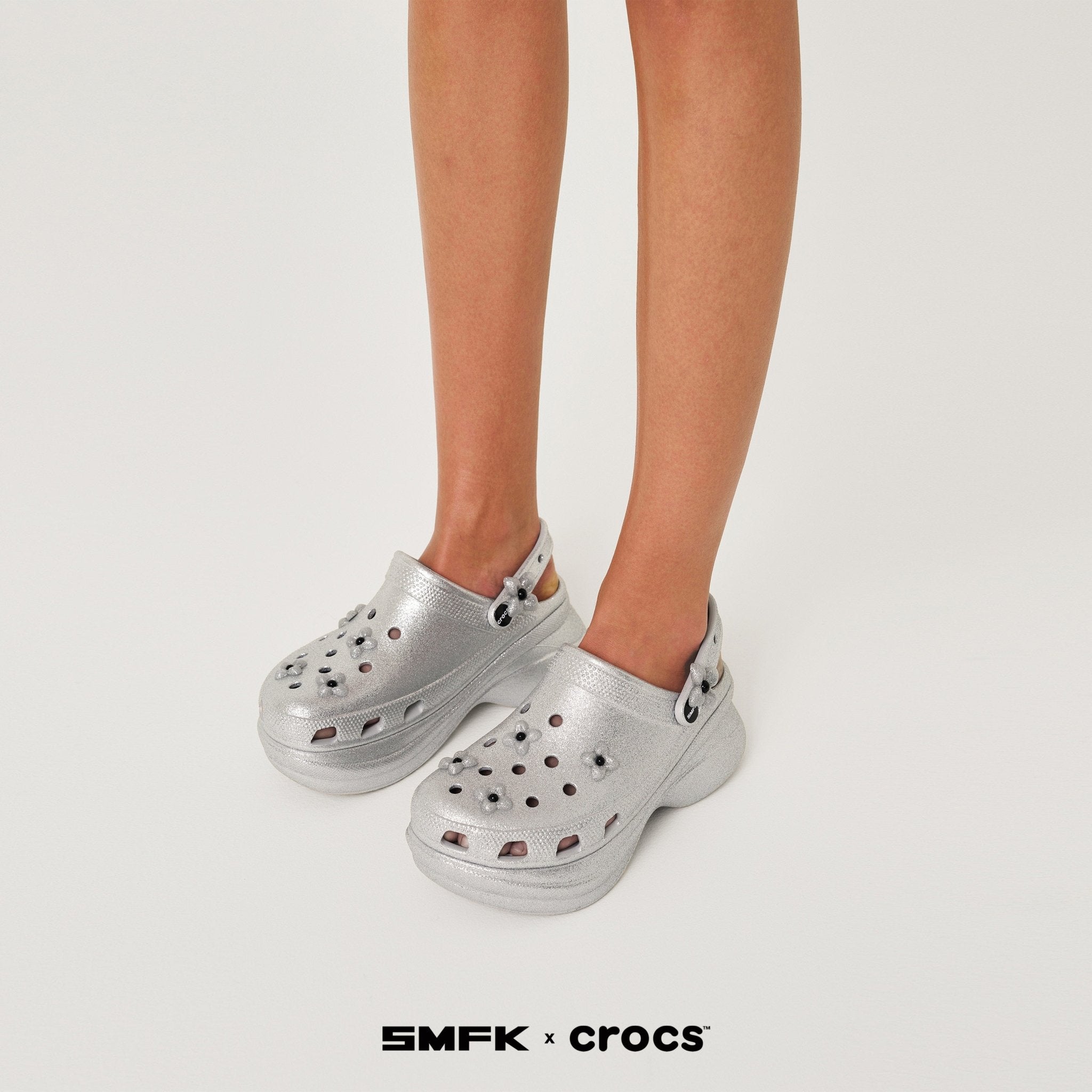 SMFK X CROCS Bae Clog In Silver | MADAX