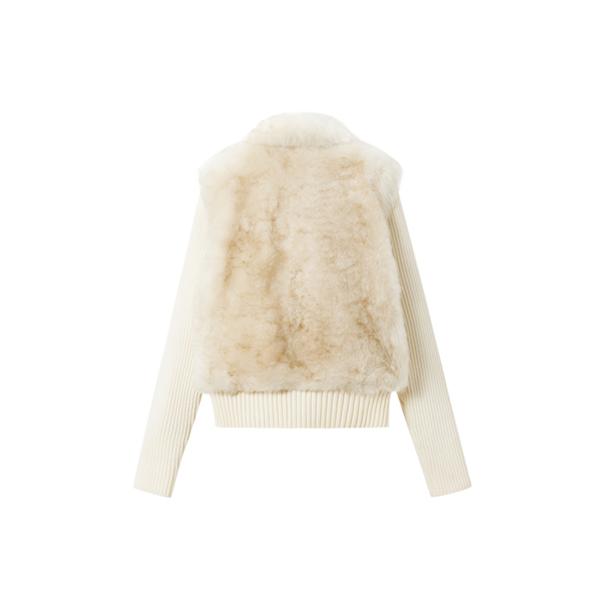 NAWS Snowfield Fur Coat in Camel Beige | MADAX