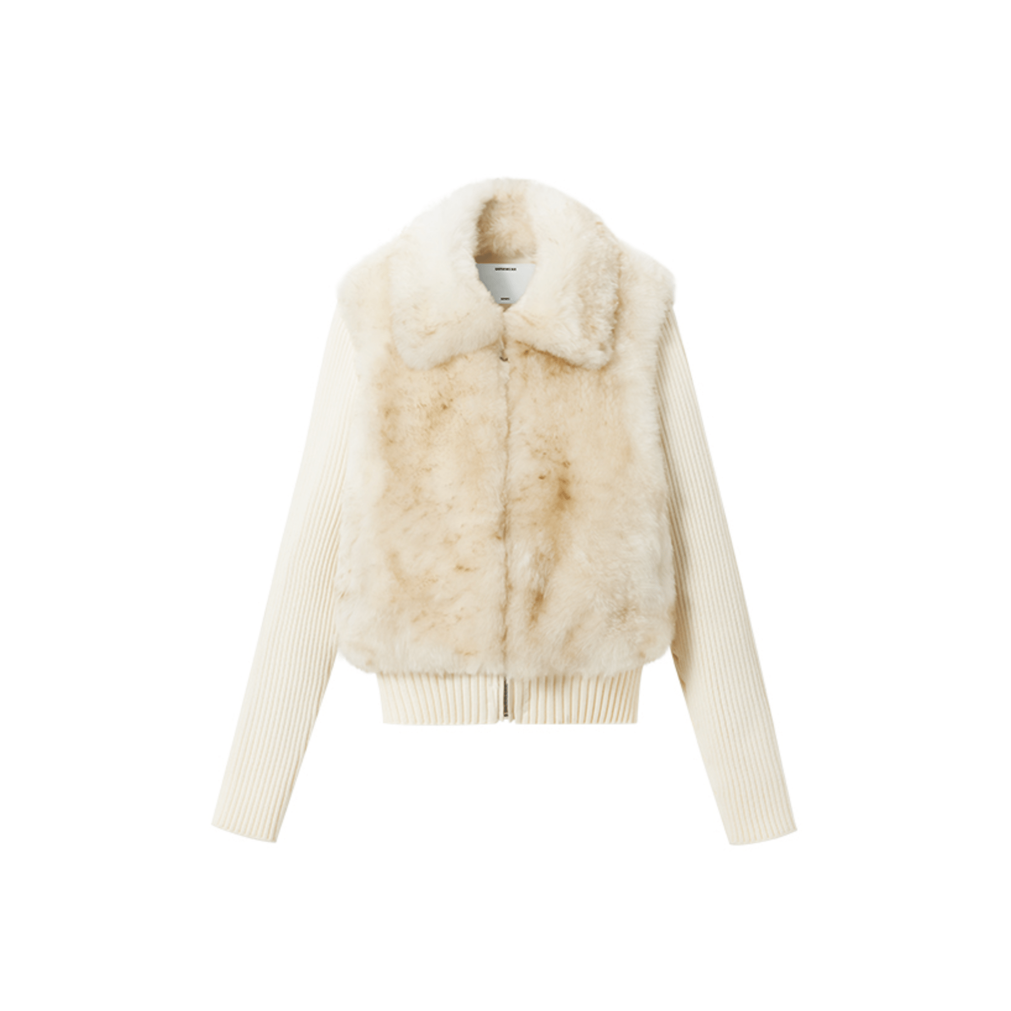 NAWS Snowfield Fur Coat in Camel Beige | MADAX
